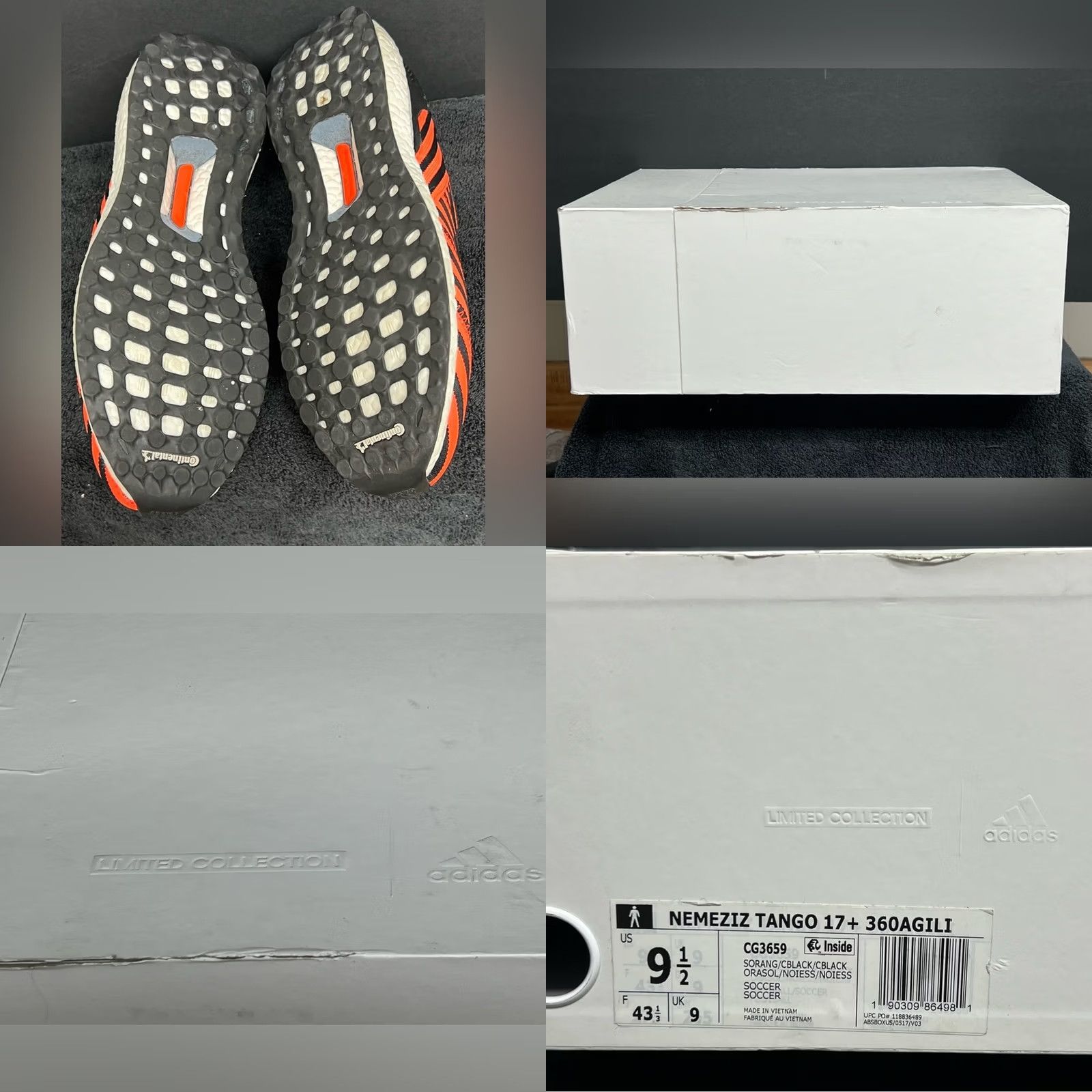 Adidas adidas Nemeziz Tango 17+ UltraBoost 'Solar Orange' CG3659 Size 9.5 LIMITED Men's Size US 10 / EU 43 - 8 Thumbnail