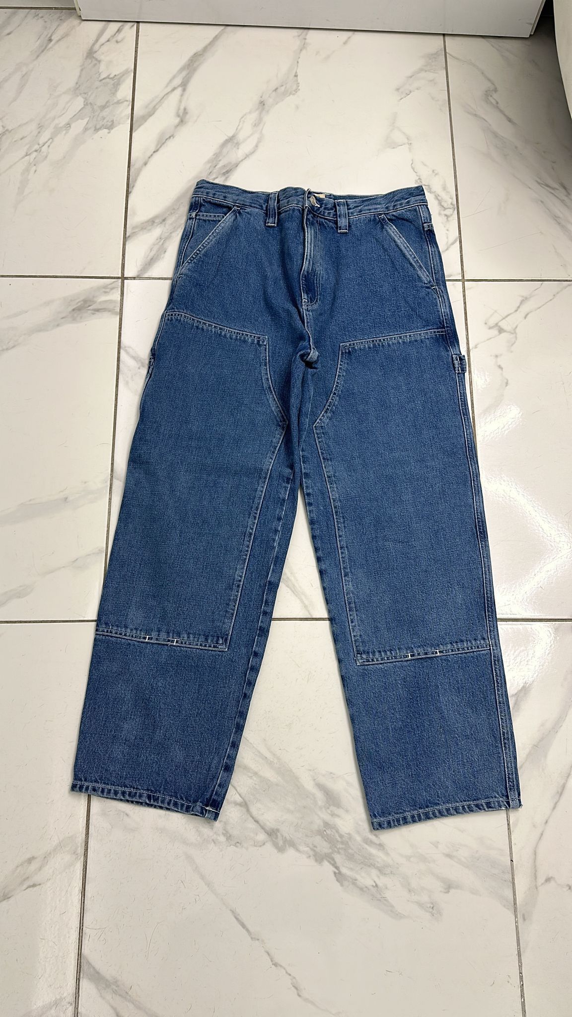 Stussy × Vintage Stüssy Double Knee Work Pant Blue Size 32 Size US 32 / EU 48 - 3 Thumbnail