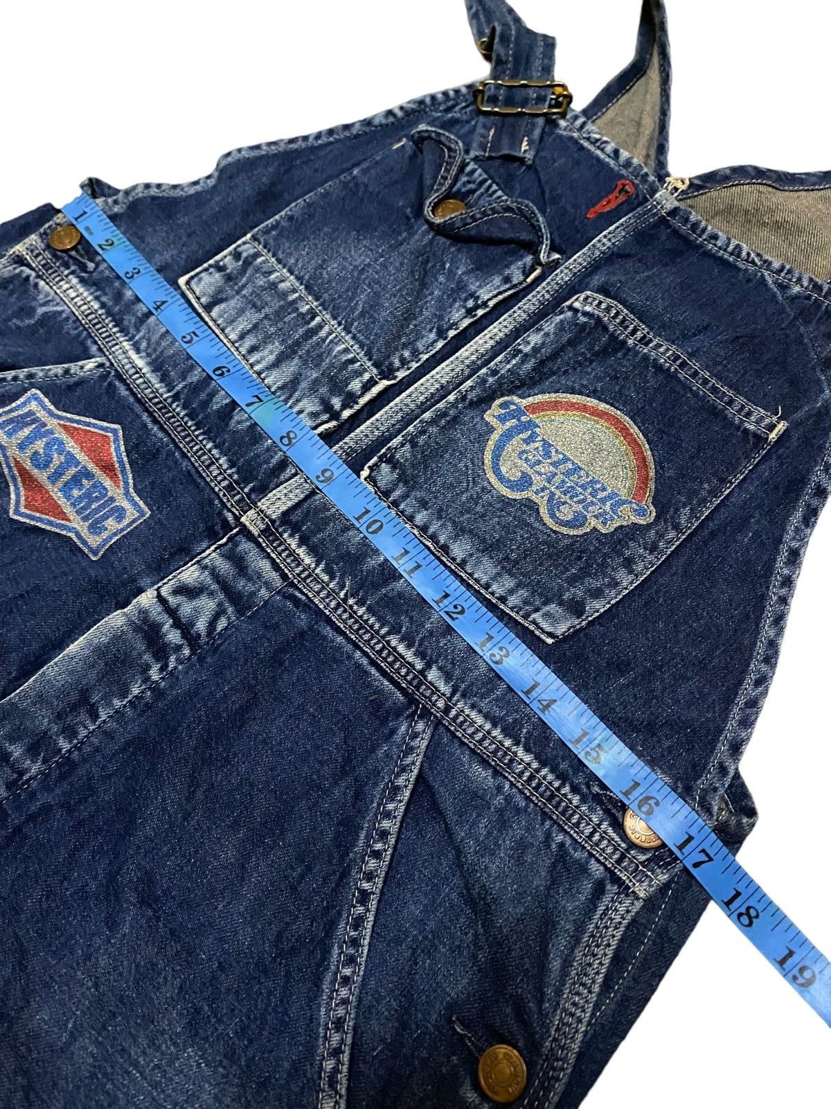 Hysteric Glamour 💥FinalDrop💥 Hysteric Glamour Indigo Blue Unisex Overalls Size US 35 - 6 Thumbnail