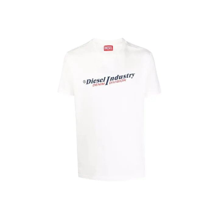 Diesel Diesel Short Sleeve Printed White T-Shirt 0079 Size US M / EU 48-50 / 2 - 1 Thumbnail