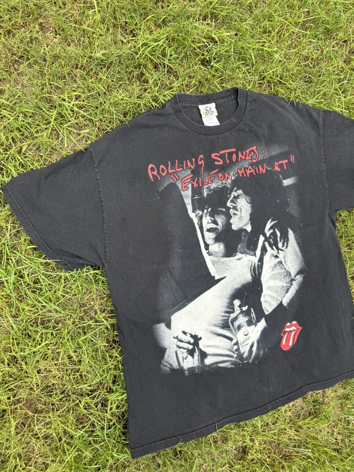 The Rolling Stones Vintage The Rolling Stones Exile On Main St Tie Dye T Shirt Size US XL / EU 56 / 4 - 4 Thumbnail