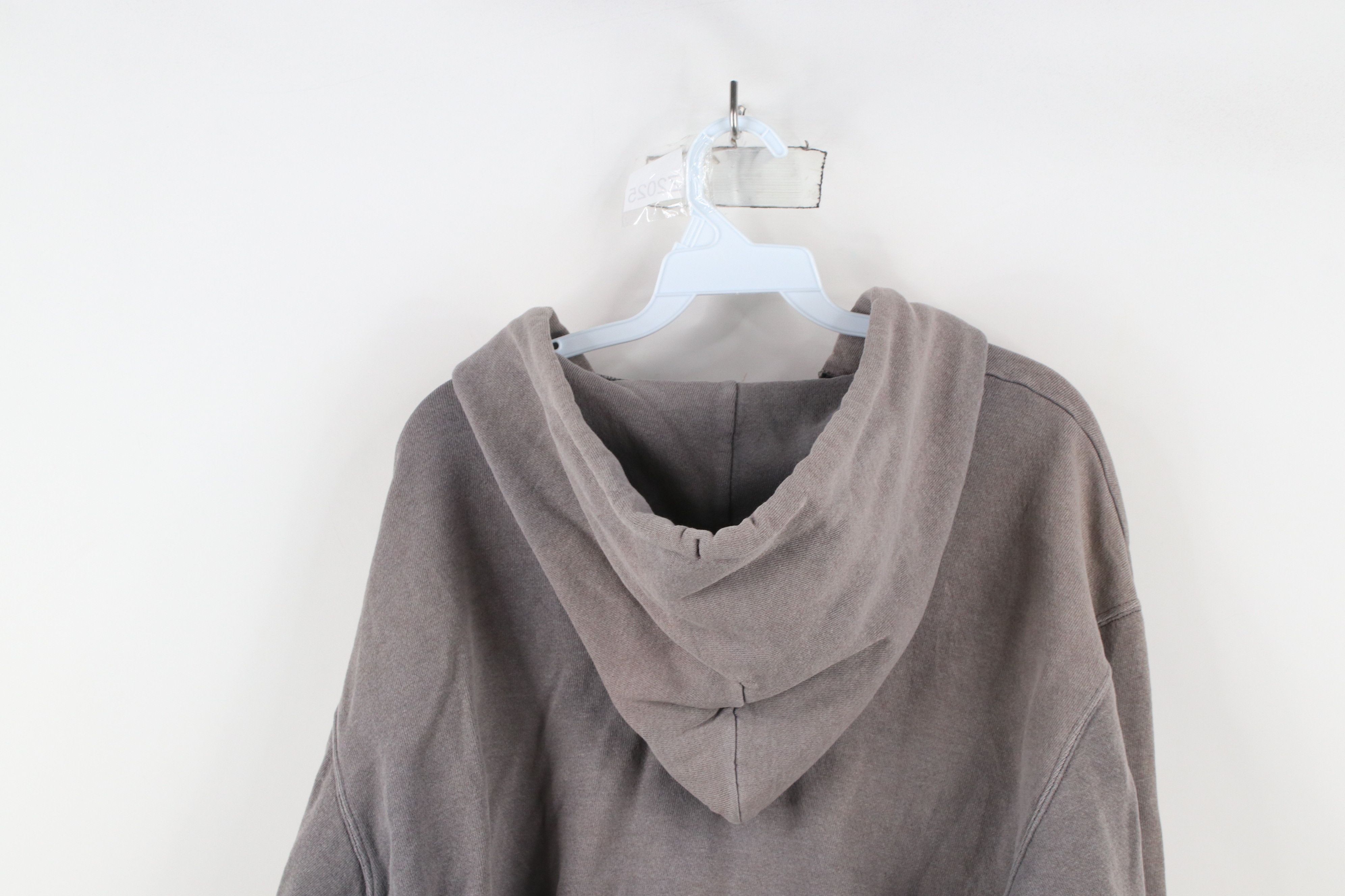 Vintage Vintage 80s 90s Streetwear Faded Full Zip Hoodie Gray USA Size US XL / EU 56 / 4 - 12 Thumbnail