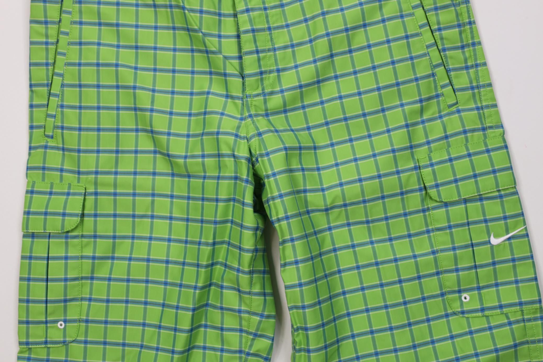 Nike Nike Golf Tech Knit Golfing Cargo Shorts Green Plaid Size US 30 / EU 46 - 3 Thumbnail