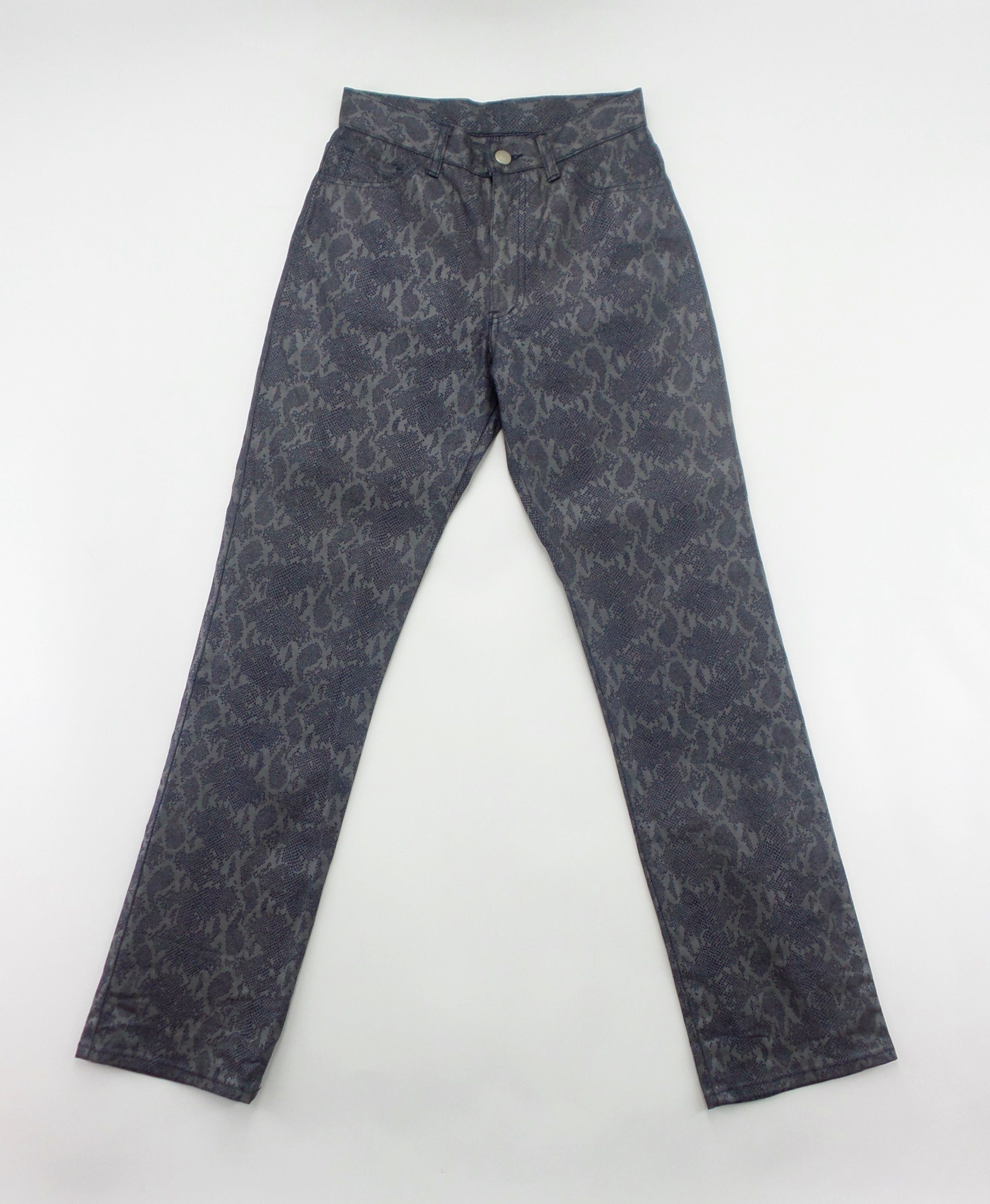 Japanese Brand FOR HER Snake Skin Design Jeans W12xL39 Size US 26 / EU 42 - 1 Thumbnail