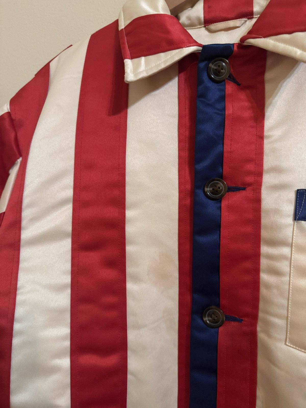 Bode Bode American Flag Jacket Red White Blue Stars Striped L XL Size US L / EU 52-54 / 3 - 3 Thumbnail