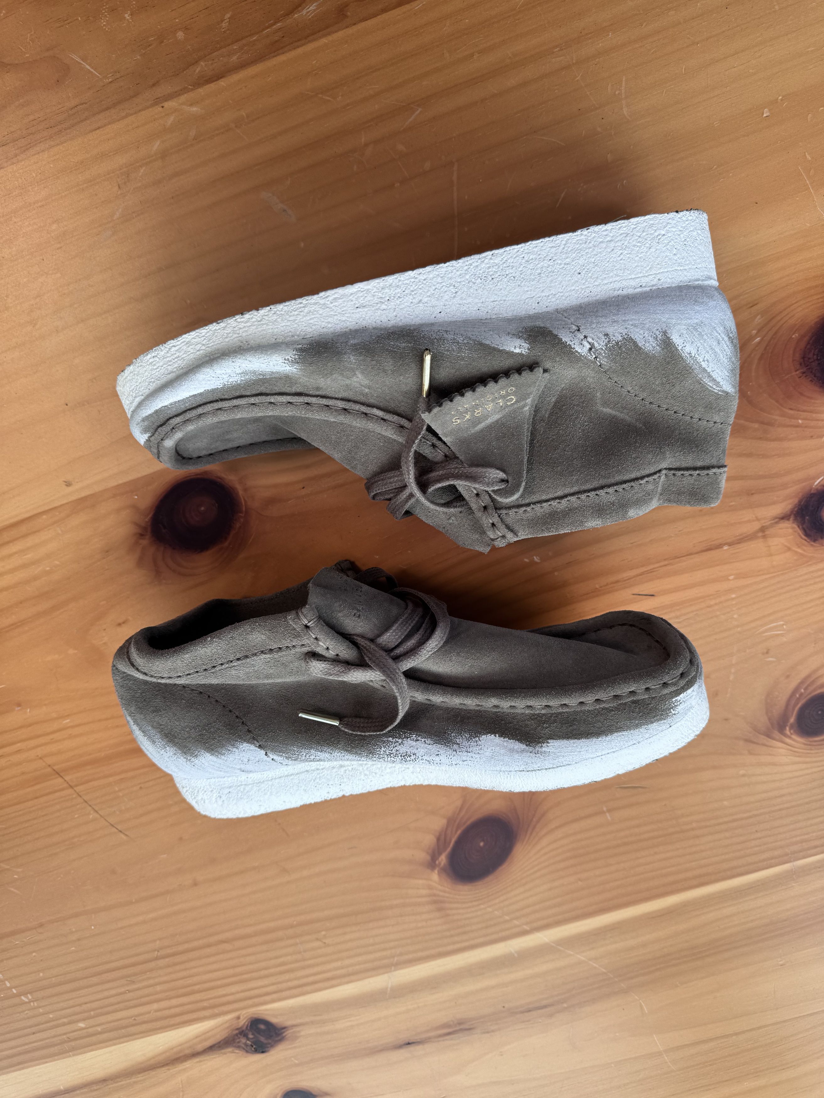 Clarks × Stussy Clarks x Stussy Wallabee green men's 8.5 | Grailed