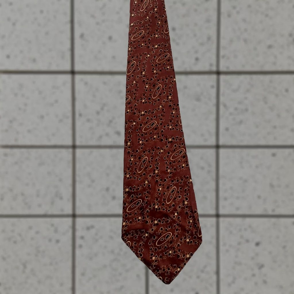 MCM VINTAGE Golden Shuttle Fabric McCurrach Tie Woven Foulard Red White Dots 4x56 Silk Neckwear Tie Men MCM Vintage Rockabilly Capsule 1940s Size ONE SIZE - 1 Thumbnail