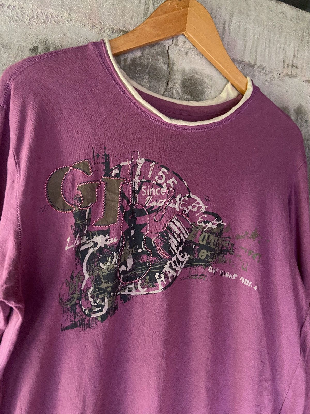 Japanese Brand GET USED DOUBLE LAYER STYLE LONG SLEEVE Size US L / EU 52-54 / 3 - 3 Thumbnail