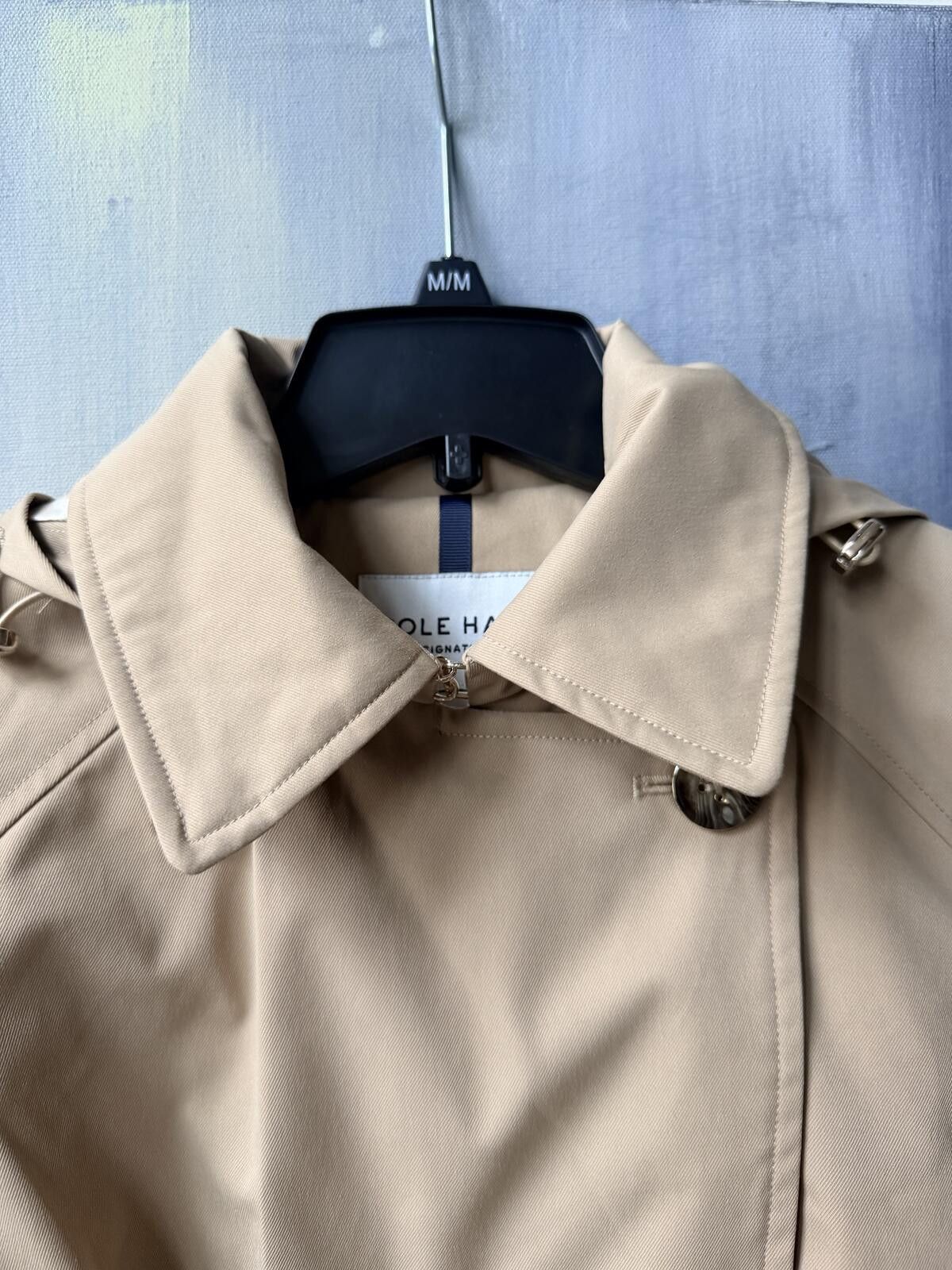 Cole Haan NWT Cole Haan Signature Hooded Trench Rain Coat Beige Medium Size M / US 6-8 / IT 42-44 - 3 Thumbnail