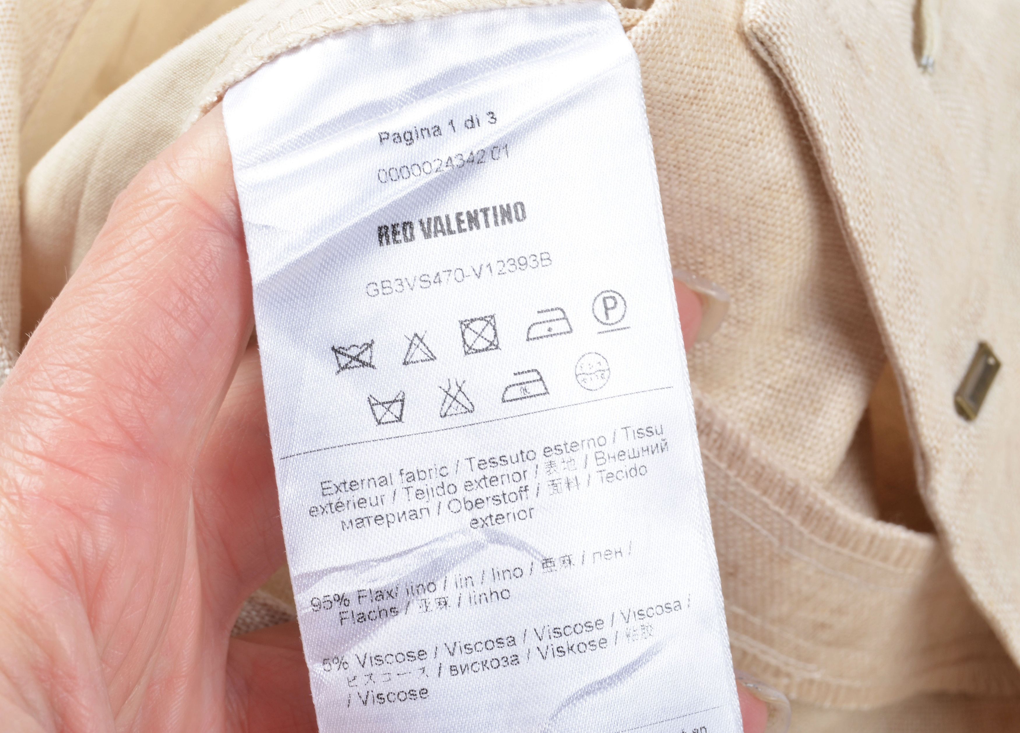 Valentino Red Valentino Linen Beige Short Shorts Size 27" / US 4 / IT 40 - 6 Thumbnail