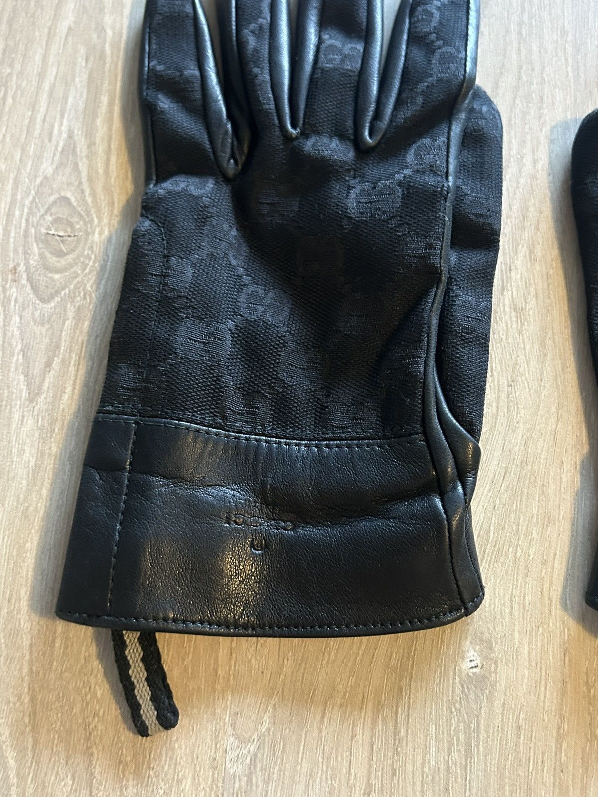 Gucci Gucci GG Monogram Leather Gloves Size ONE SIZE - 5 Thumbnail