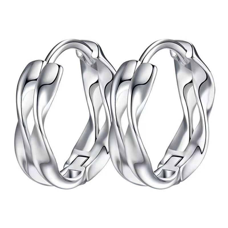 Jewelry × Sterling Silver Vintage Earrings One Pairs Chrome Jewelry Size ONE SIZE - 6 Thumbnail