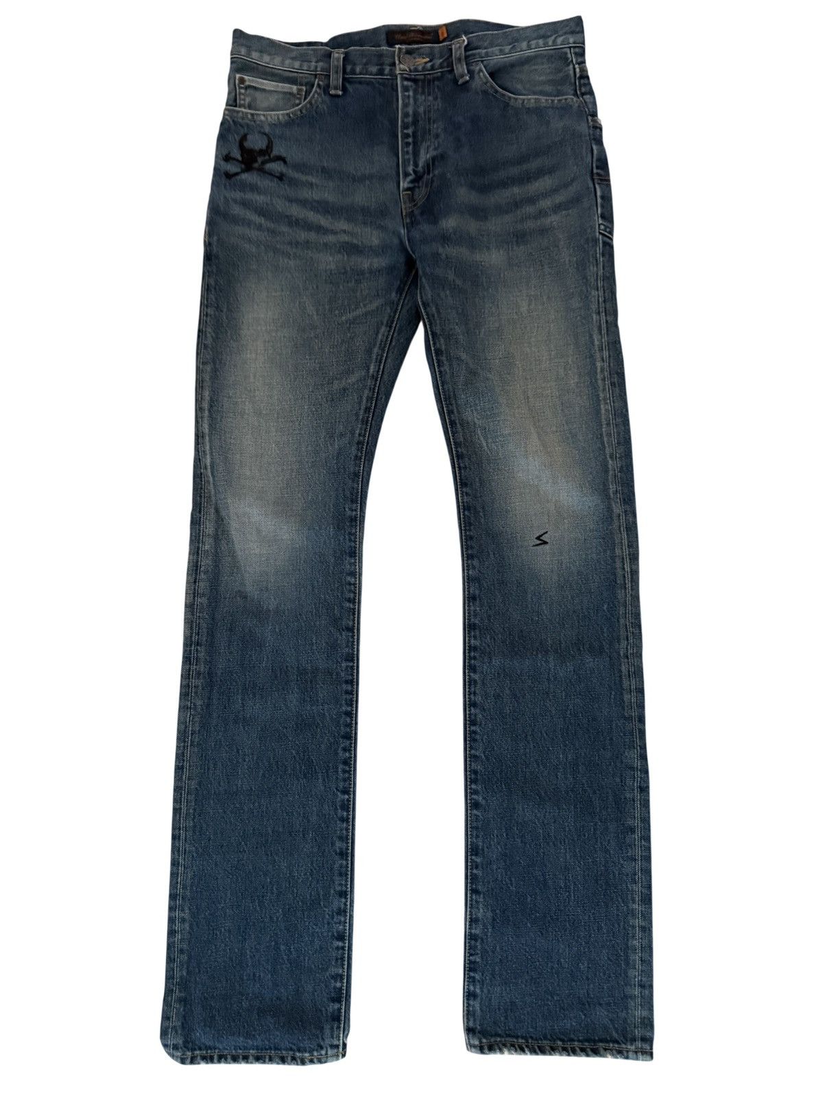 Undercover AW05 Arts&Crafts Skull Denim Size US 30 / EU 46 - 1 Thumbnail