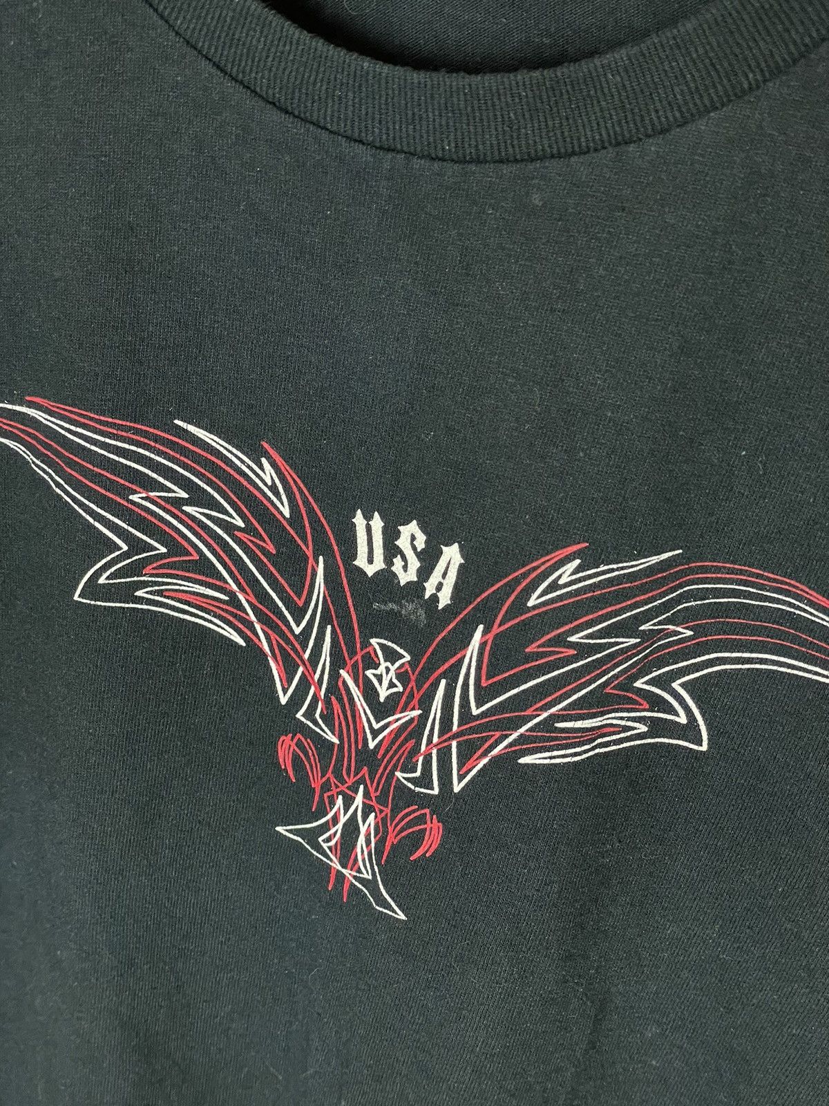 Vintage Vintage Y2k 00s Tribal Rave Black Rock Metal Tshirt Size US M / EU 48-50 / 2 - 5 Thumbnail