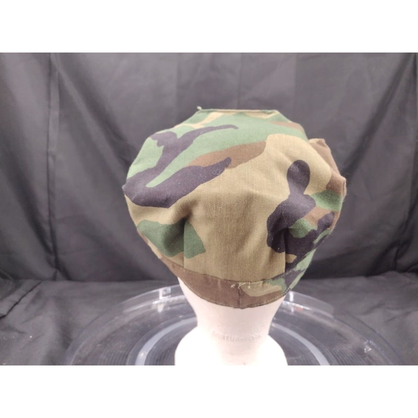Vintage US Army Military Cap Utility Medium Woodland Shirt Men M Cotton Blend Army Cap Green US Army USA Size ONE SIZE - 3 Thumbnail