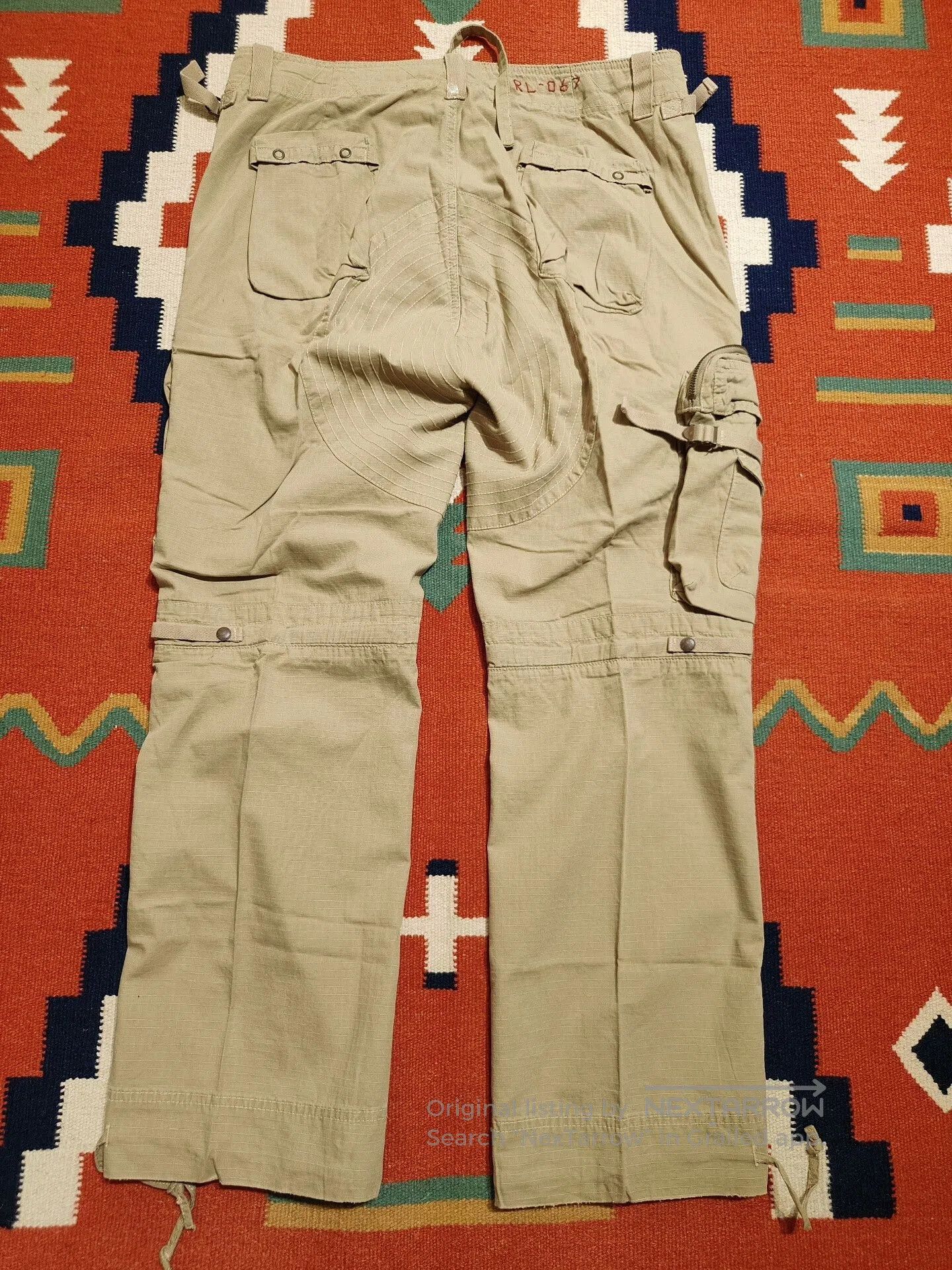 VINNY's Vintage Polo Ralph Lauren Cargo Pants. Size US 35 - 2 Thumbnail