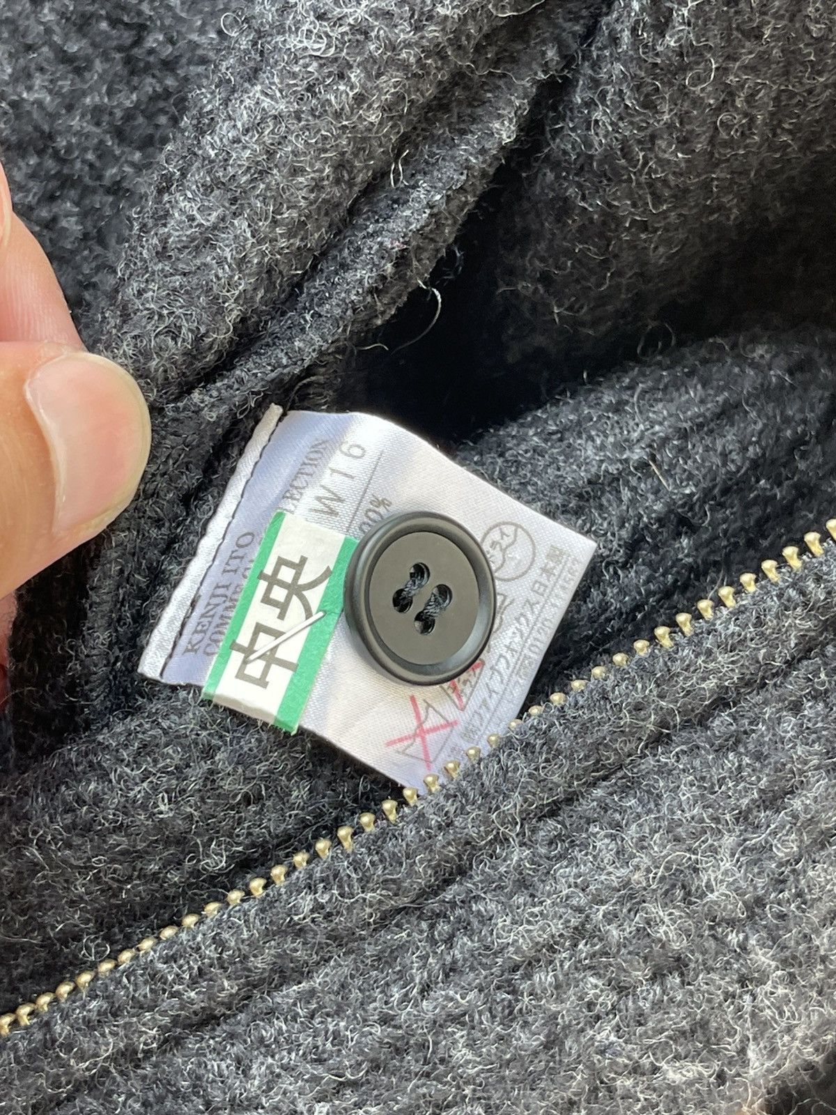 Comme Ca Ism × Comme des Garcons Homme × Japanese Brand 2000s Kenji Ito Comme Ca Collection Zip Jacket Size US M / EU 48-50 / 2 - 10 Thumbnail