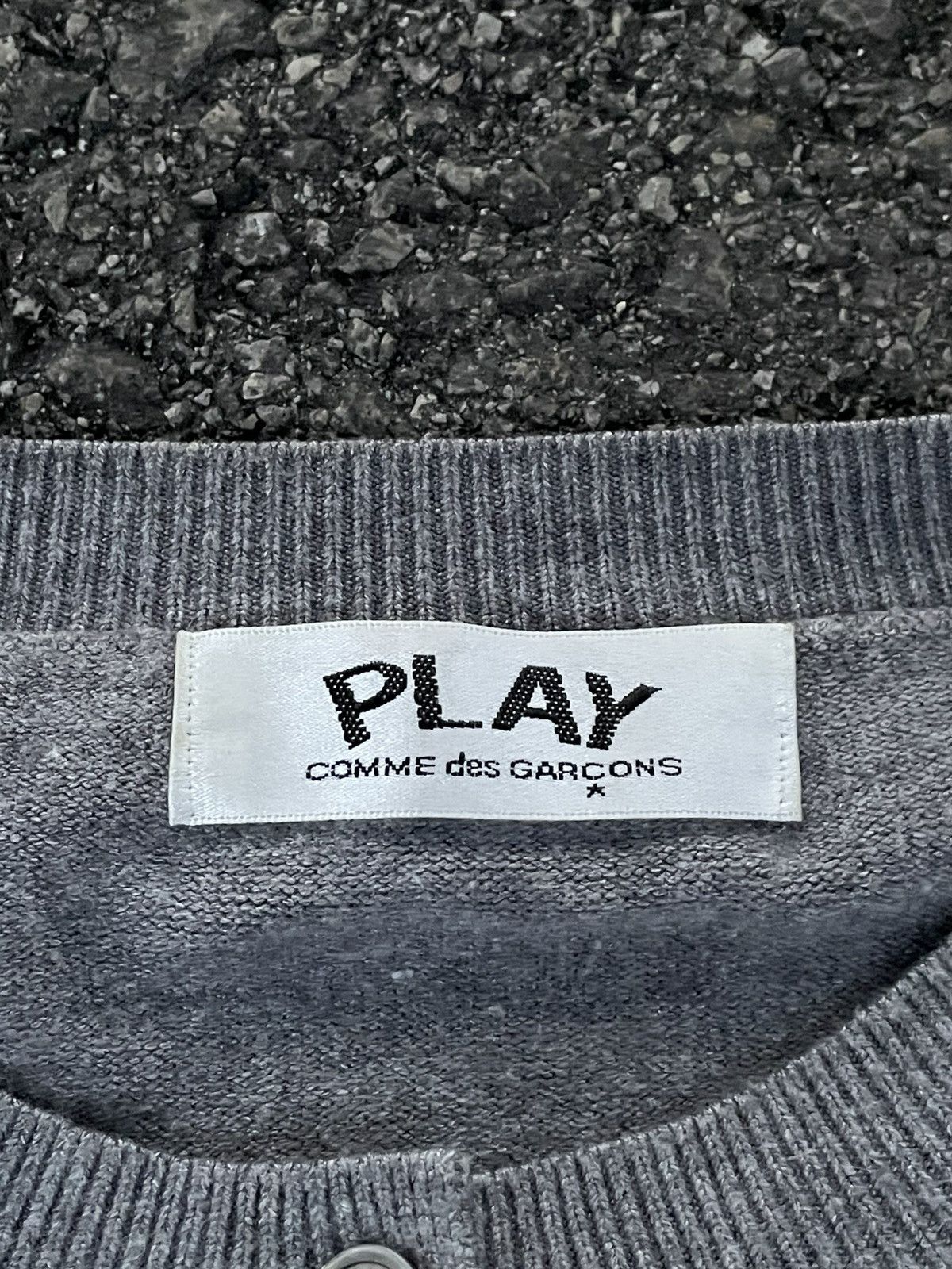 Comme des Garcons PLAY Grey Cardigan Women’s Size XS / US 0-2 / IT 36-38 - 4 Thumbnail