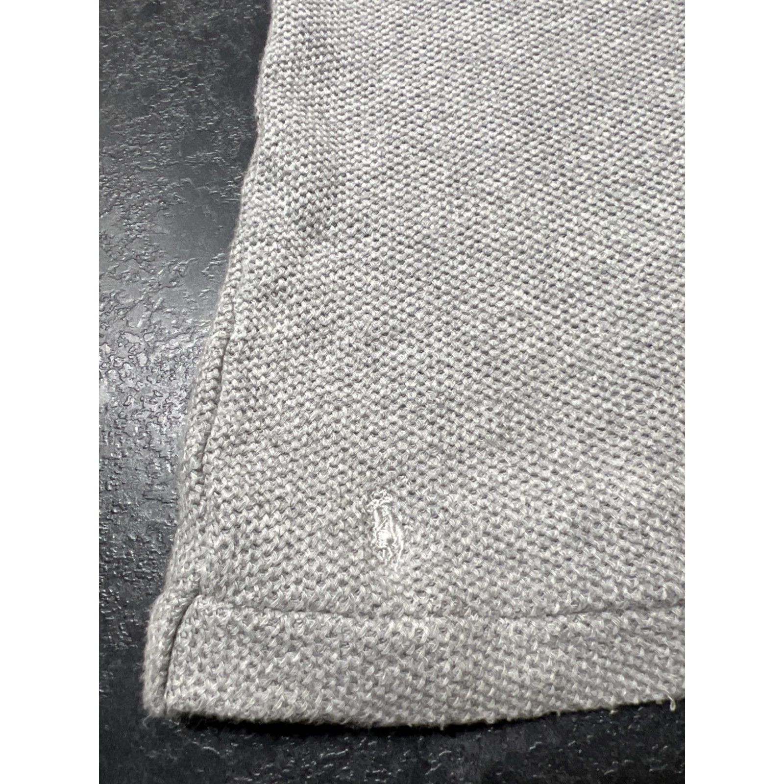 Ralph Lauren VINTAGE Ralph Lauren Polo Shirt Men's XL Short Sleeve Gray Knit All Seasons Waffle Pony Size US XL / EU 56 / 4 - 3 Thumbnail