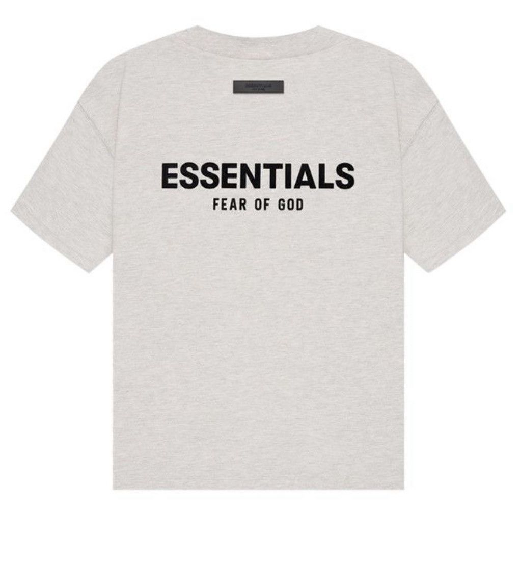 Fear of God fear of god essentials t-shirt (ss22) light oatmeal Size US M / EU 48-50 / 2 - 8 Thumbnail