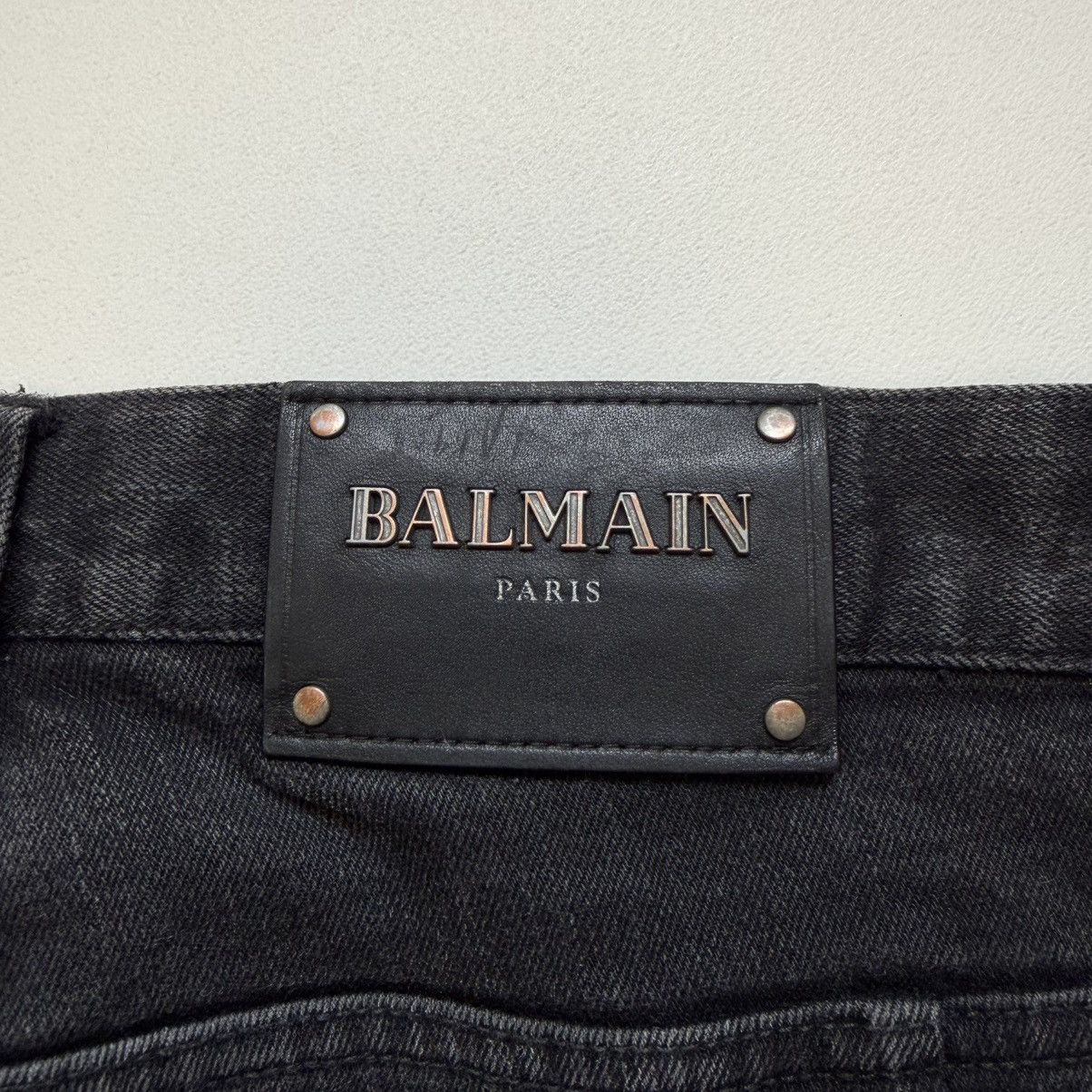 Balmain 2012 ‘Knee Blowout’ Washed Black Jeans Size US 34 / EU 50 - 15 Thumbnail