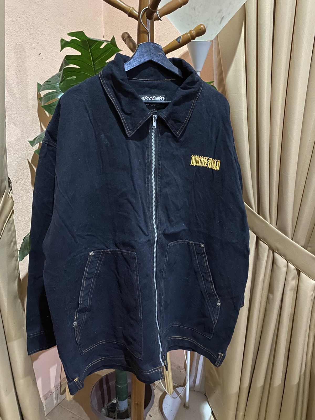Vintage Vintage HOMMEBOLD Black Canvas Work Jacket – Japan Made Size US L / EU 52-54 / 3 - 5 Thumbnail