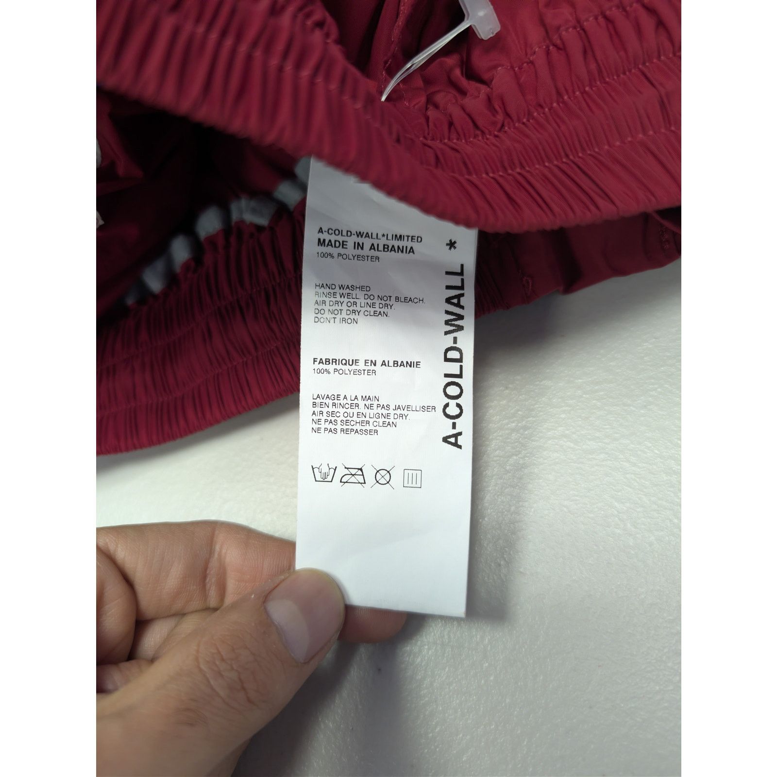 A-COLD-WALL* o1rshd1 Netted Cargo Zip Pants in Red Size US 30 / EU 46 - 18 Thumbnail