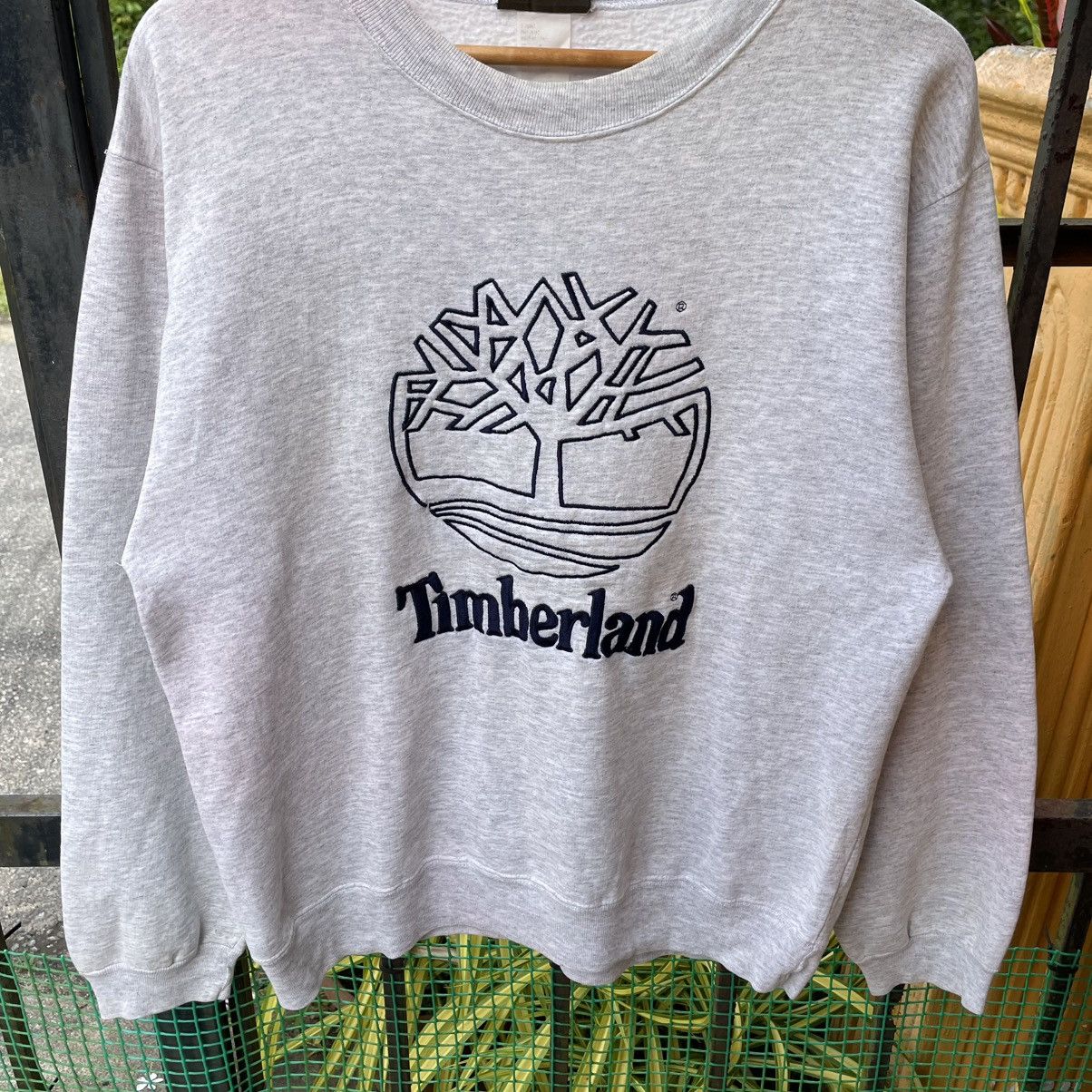 Timberland × Vintage 🔥Vintage 90s Timberland Embroidered Big Logo Sweatshirts Size US M / EU 48-50 / 2 - 5 Thumbnail