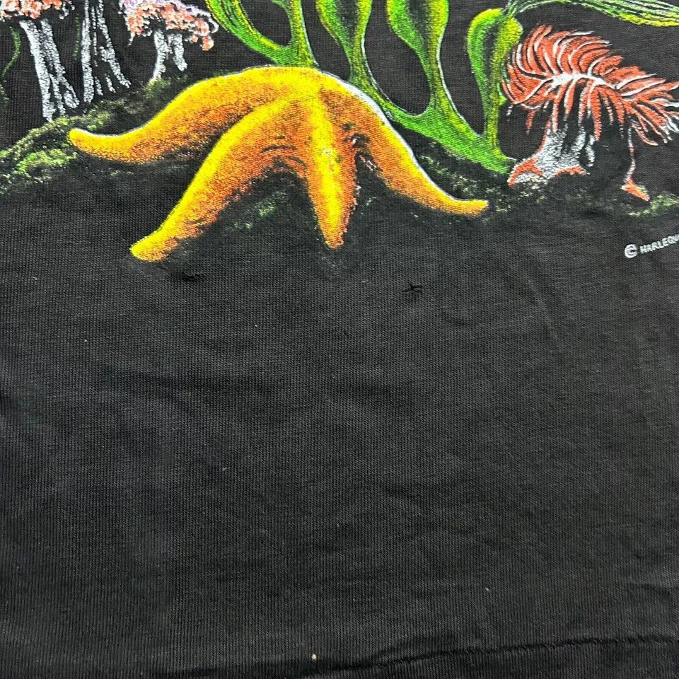 Hanes × Vintage Harlequin Painted T-shirt Medium Distressed Thrashed Size US M / EU 48-50 / 2 - 4 Thumbnail