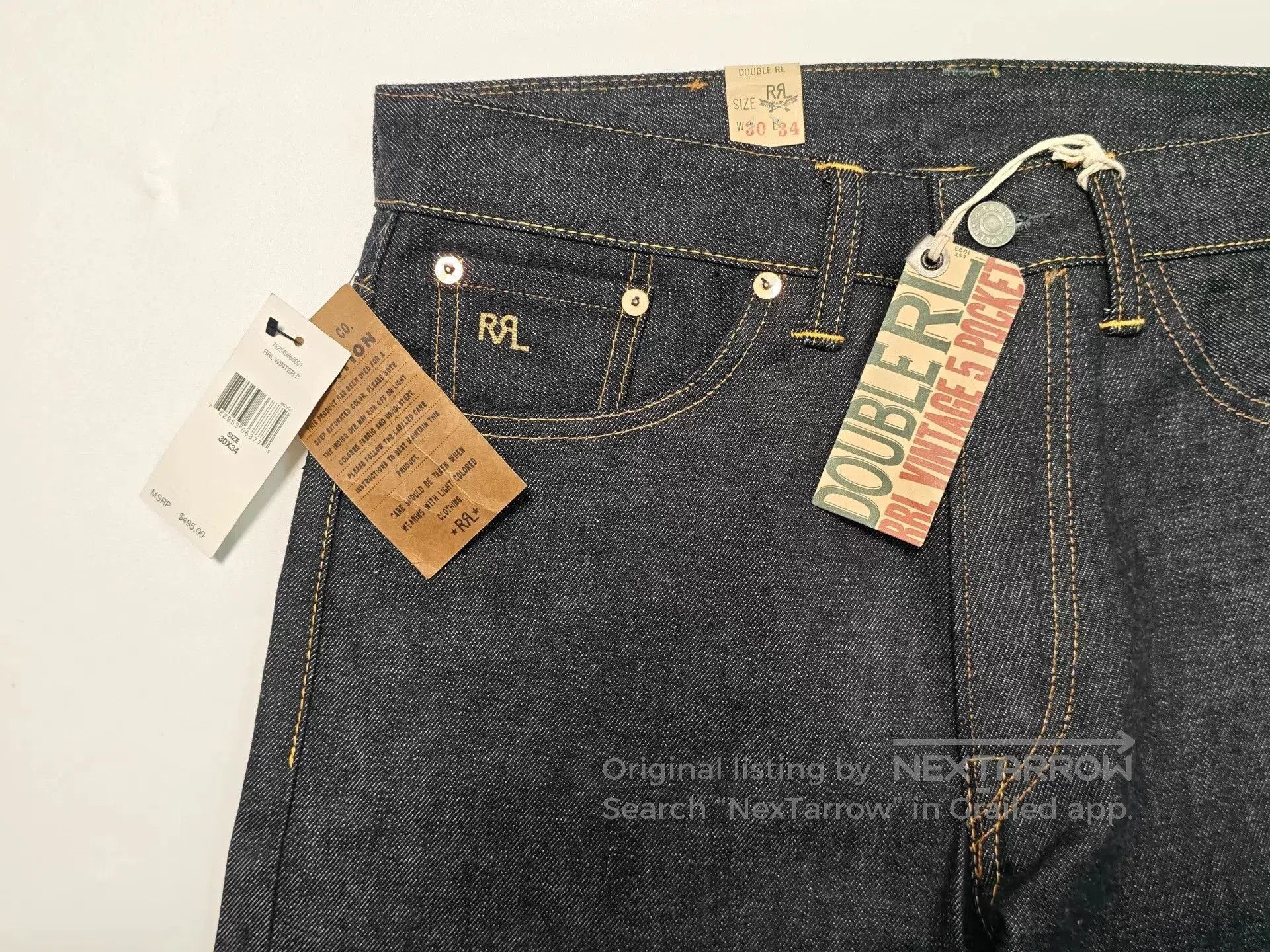 RRL Ralph Lauren Ralph Lauren RRL Vintage Denim Work Pants. Size US 30 / EU 46 - 3 Thumbnail