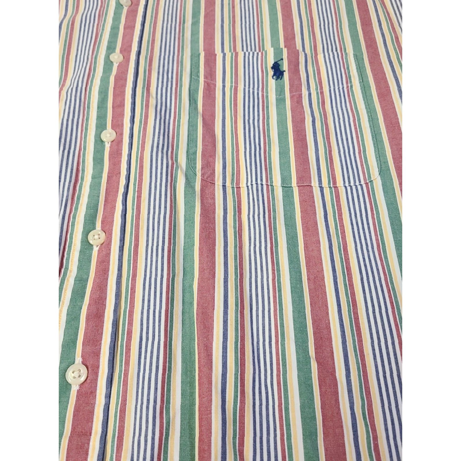 Polo Ralph Lauren Ralph Lauren Polo Shirt Adult Large Striped Button-Up Long Sleeve Blaire Mens Size US L / EU 52-54 / 3 - 2 Thumbnail