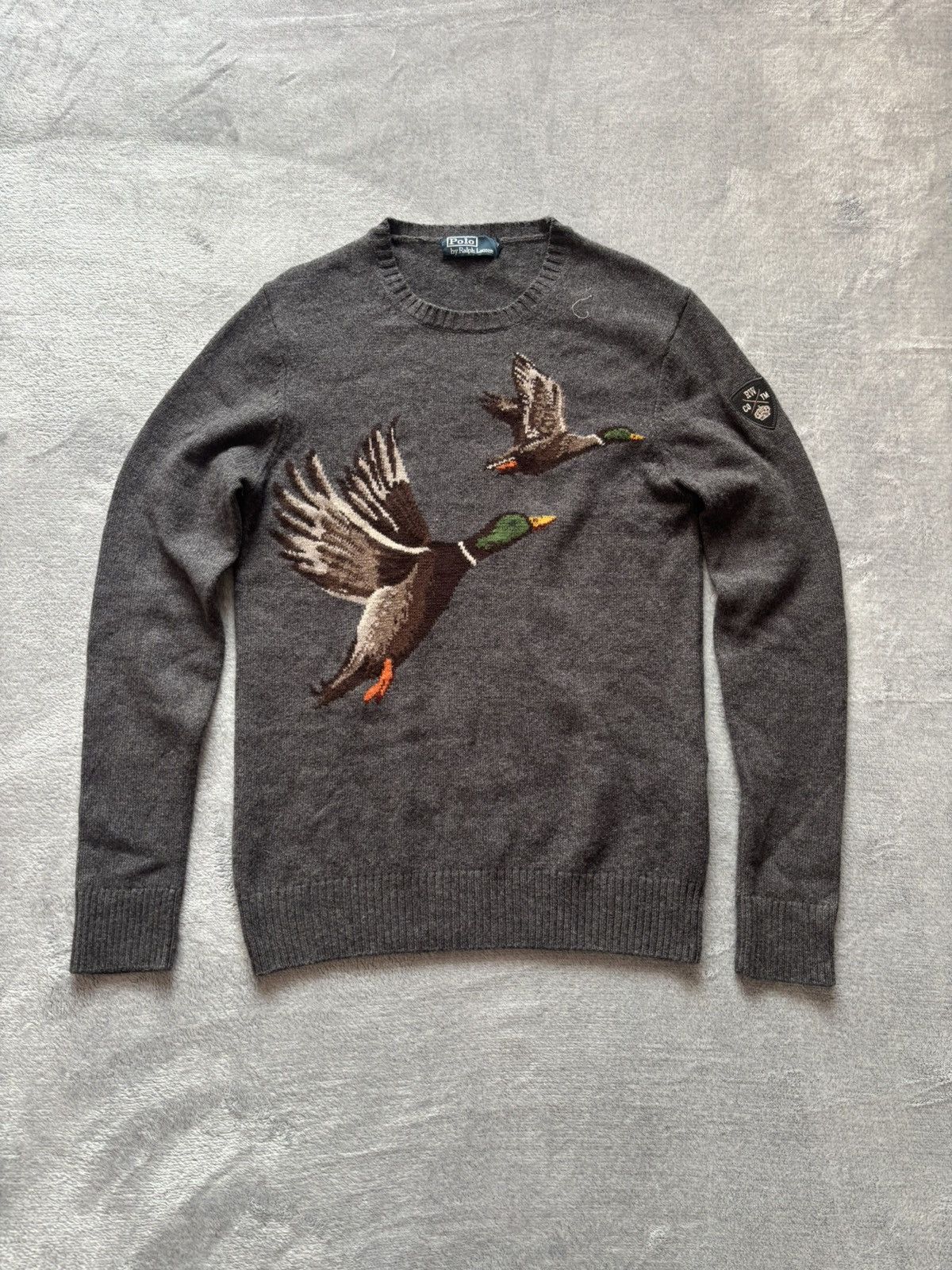 Polo Ralph Lauren Vintage Mallard Duck Intarsia Sweater