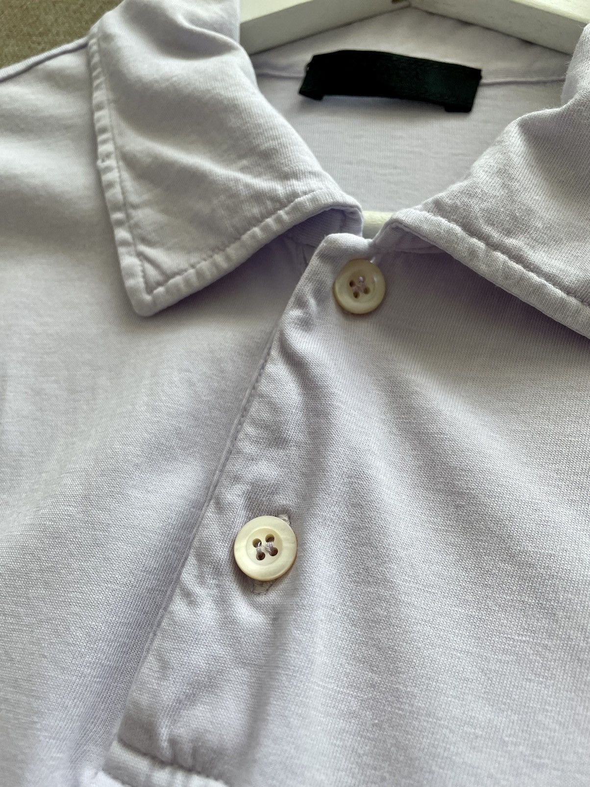 Prada Prada Vintage Lavender Orange/Black Logo Polo Shirt Size XL Size US XL / EU 56 / 4 - 6 Thumbnail
