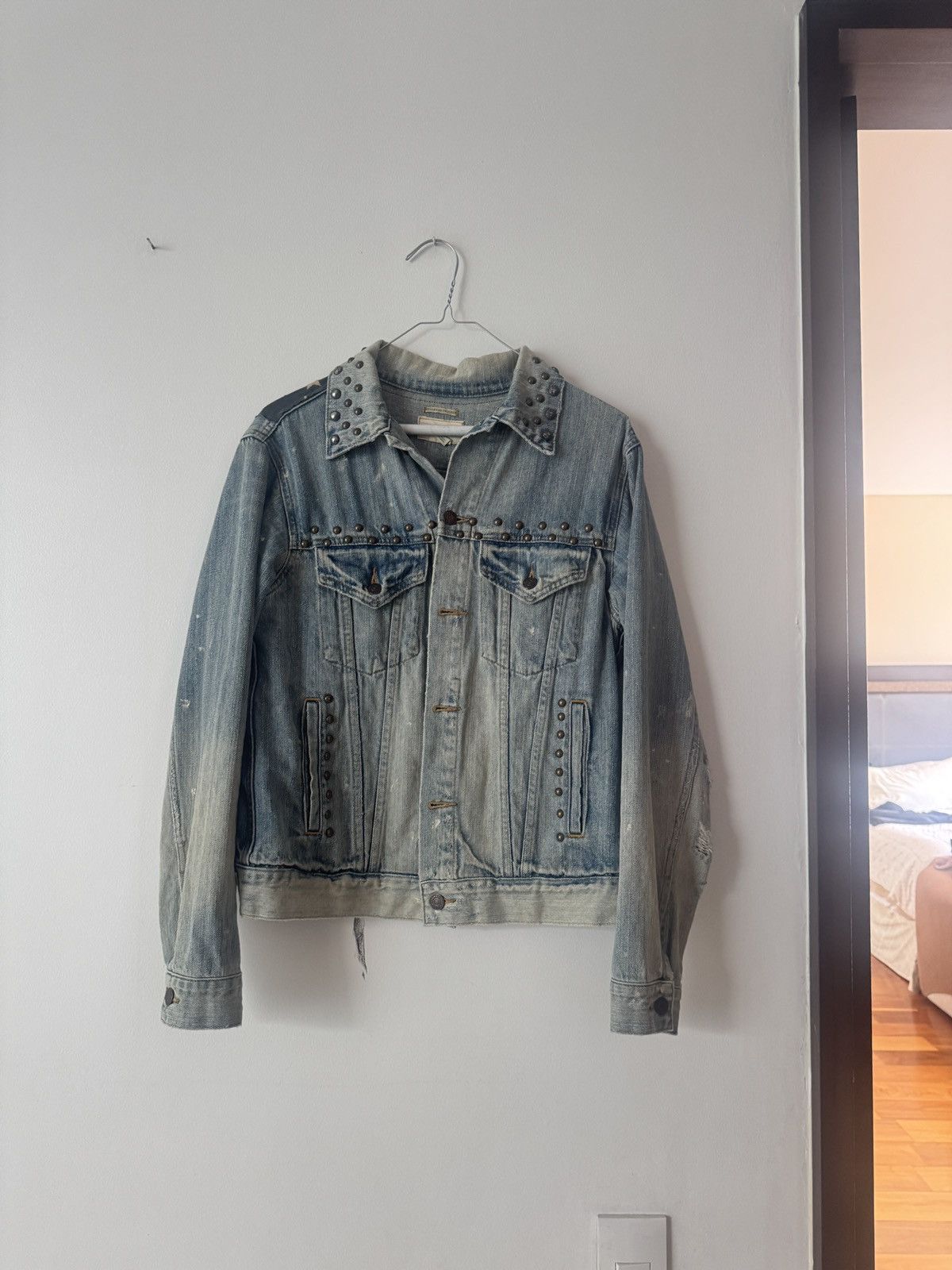 Denim & Supply Ralph Lauren RALPH LAUREN DENIM SUPPLY FLAG STUDDED DENIM JACKET Size US S / EU 44-46 / 1 - 2 Thumbnail