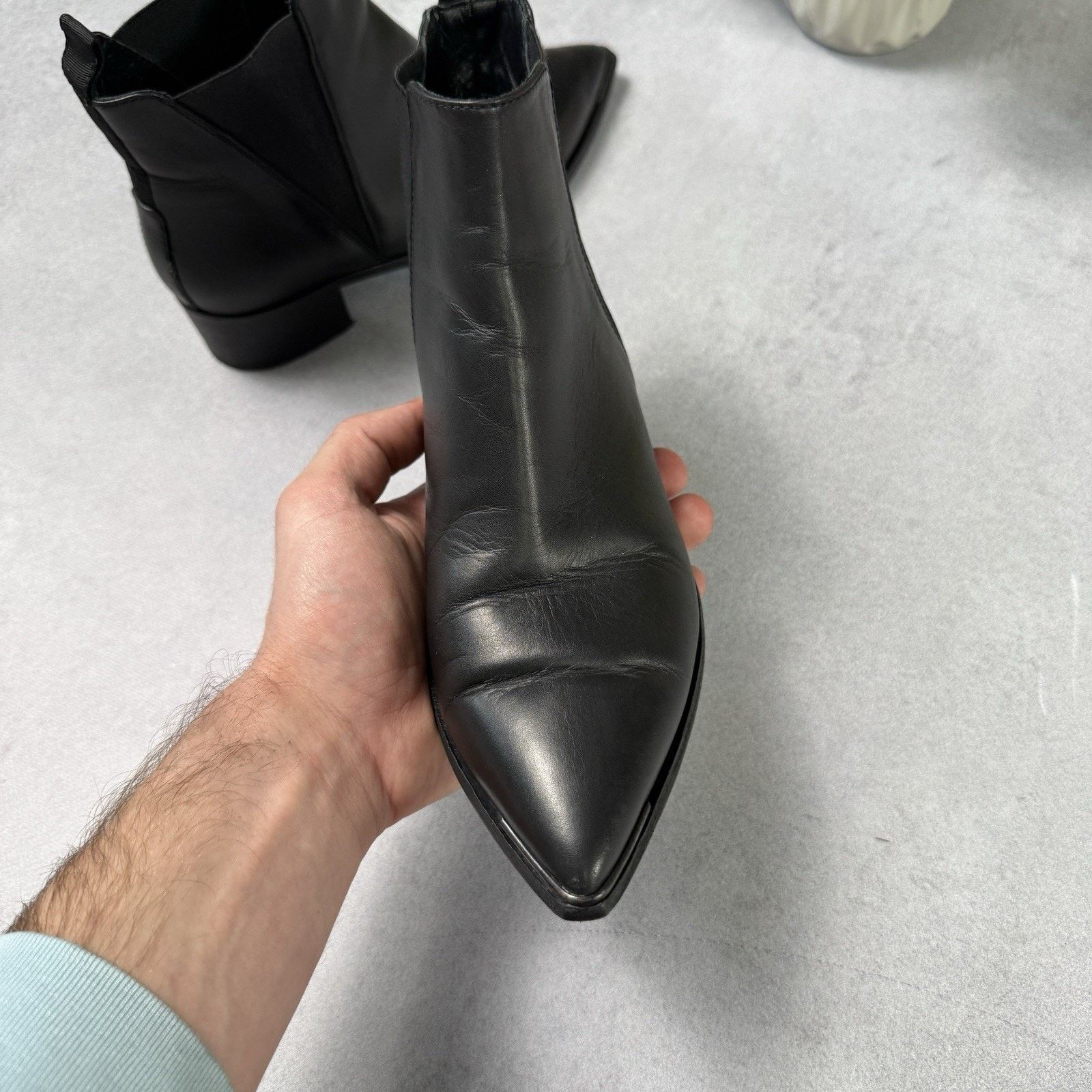 Acne Studios Acne Studios Ankle Boots Leather Chelsea Size 36 Black US 6 Size US 6 / IT 36 - 17 Thumbnail