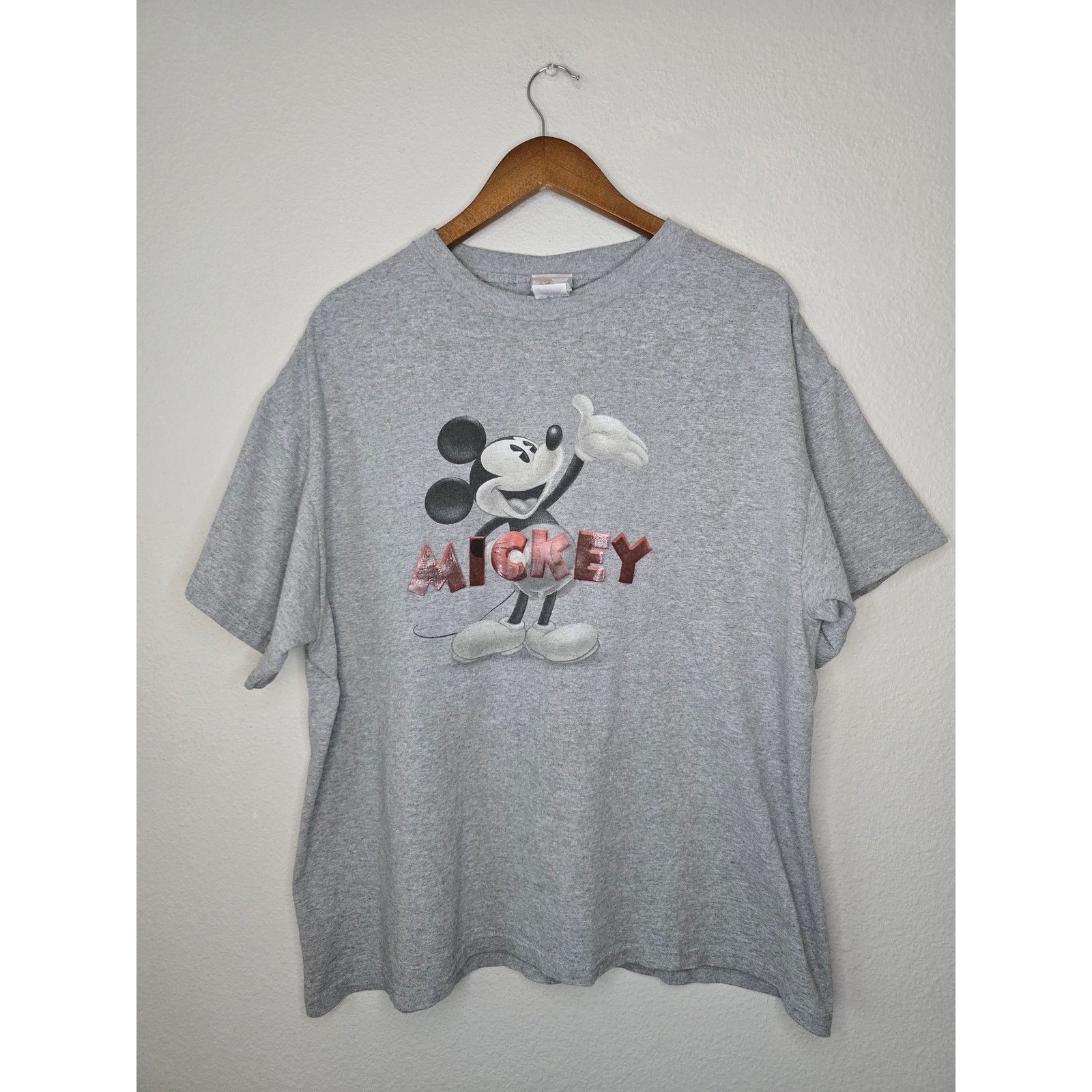 Disney × Vintage Vintage Mickey Mouse Shirt Walt Disney World Gray XL Tee Size US XL / EU 56 / 4 - 1 Thumbnail