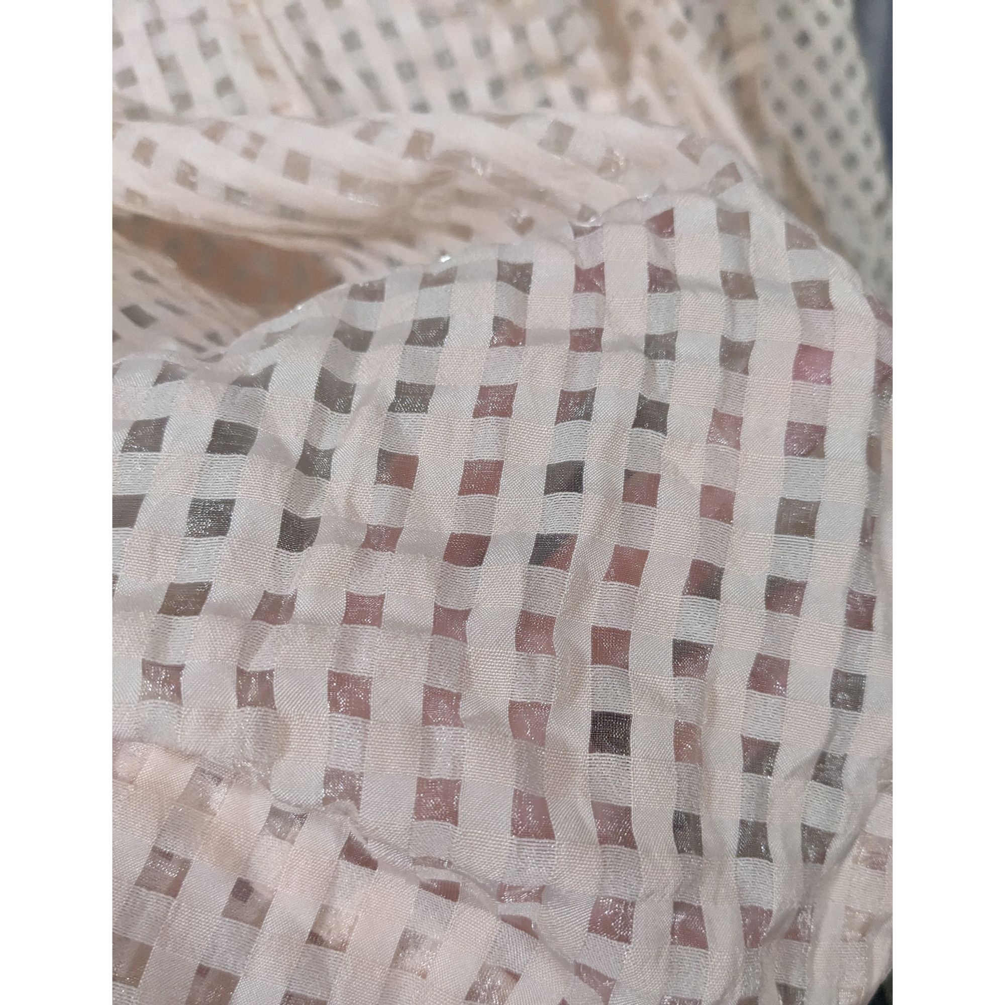 Other Retro Pale Pink Checkered Midi Skirt by Jack Size 27" / US 4 / IT 40 - 6 Thumbnail