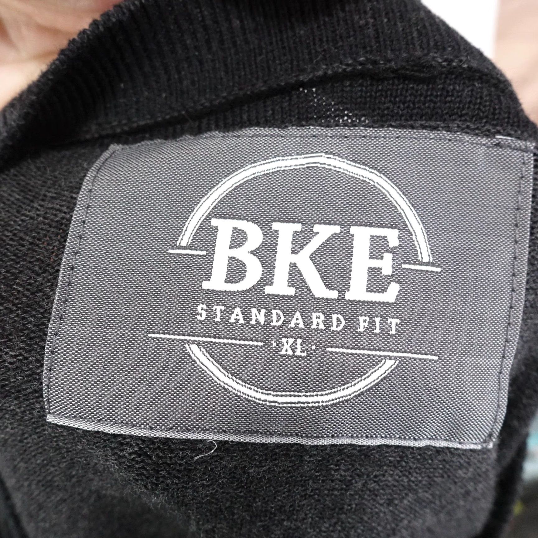 BKE BKE Men's XL Cardigan Sweater Knit V-Neck Casual Cotton Black All Seasons Size US XL / EU 56 / 4 - 6 Thumbnail