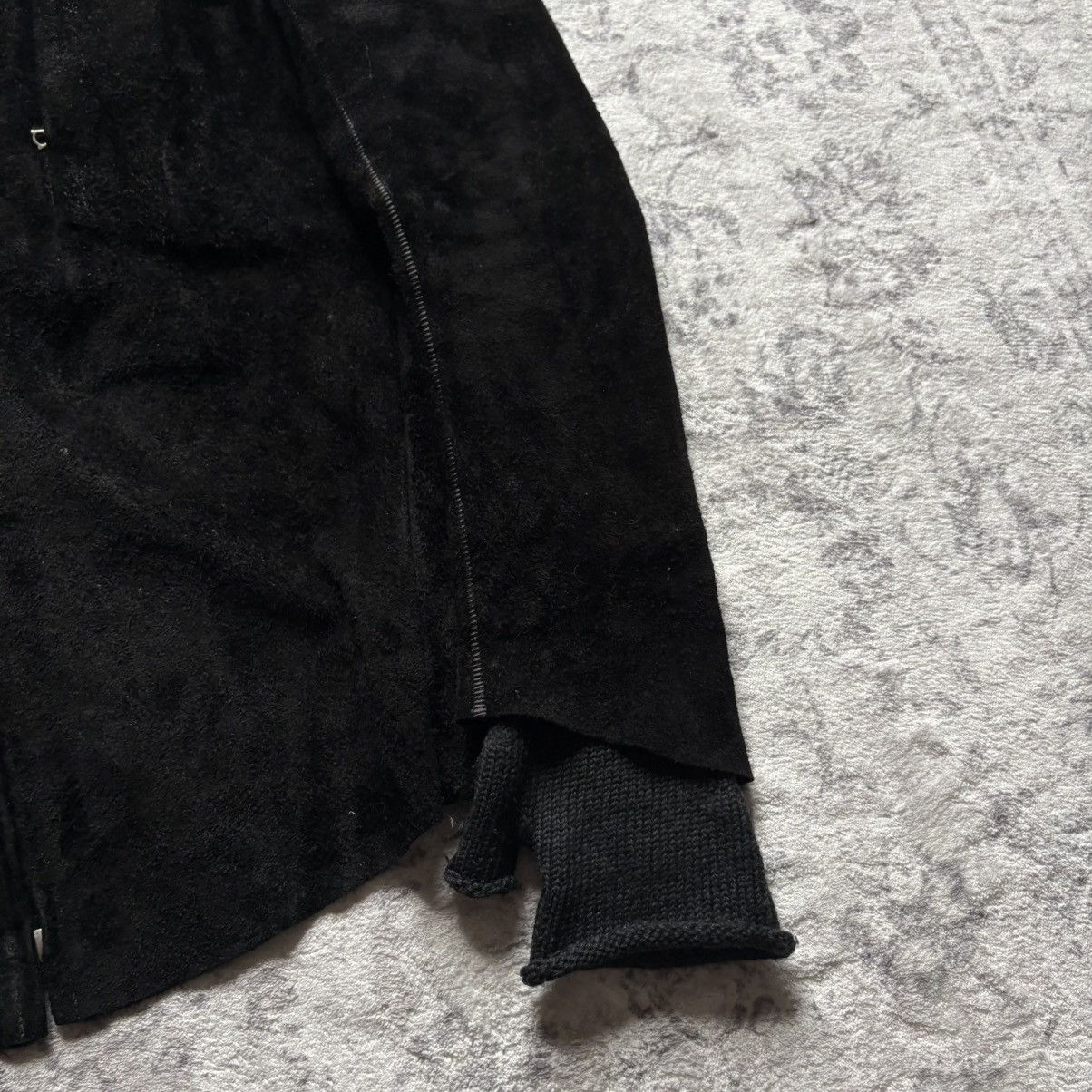 Isaac Sellam Experience Isaac Sellam Suede Leather Spine Jacket Black | Size M Size US M / EU 48-50 / 2 - 2 Thumbnail