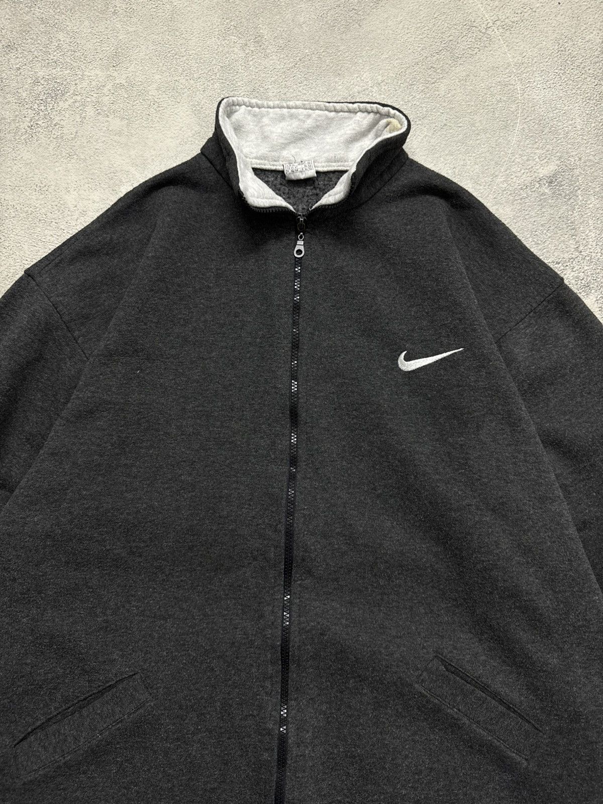 Nike Vintage Y2k Nike Zip Hoodie Fleece Swoosh 00’s Size US XL / EU 56 / 4 - 1 Thumbnail