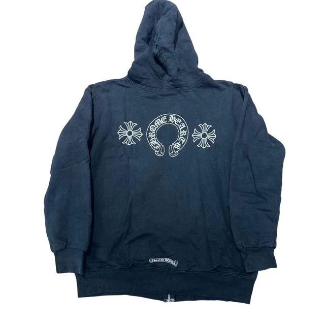 Chrome Hearts Chrome Hearts Plus Cross Horseshoe Thermal Zip-Up Hoodie Size US M / EU 48-50 / 2 - 2 Thumbnail