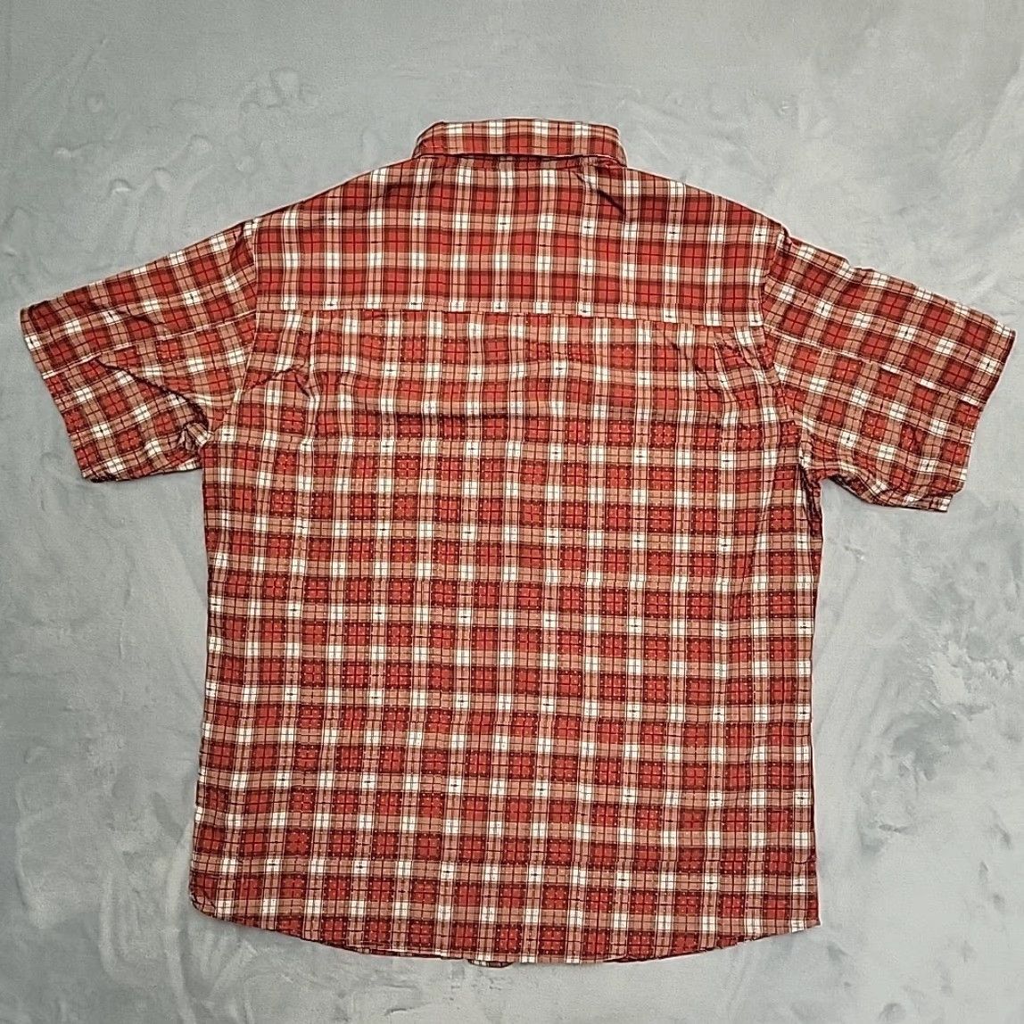 Vintage Killik Shirt Men L Red Plaid Short Sleeve Button-Up Outdoor Performance Fishing UV Breathable Pockets Casual 90s? (But must not add new info) Size US L / EU 52-54 / 3 - 5 Thumbnail