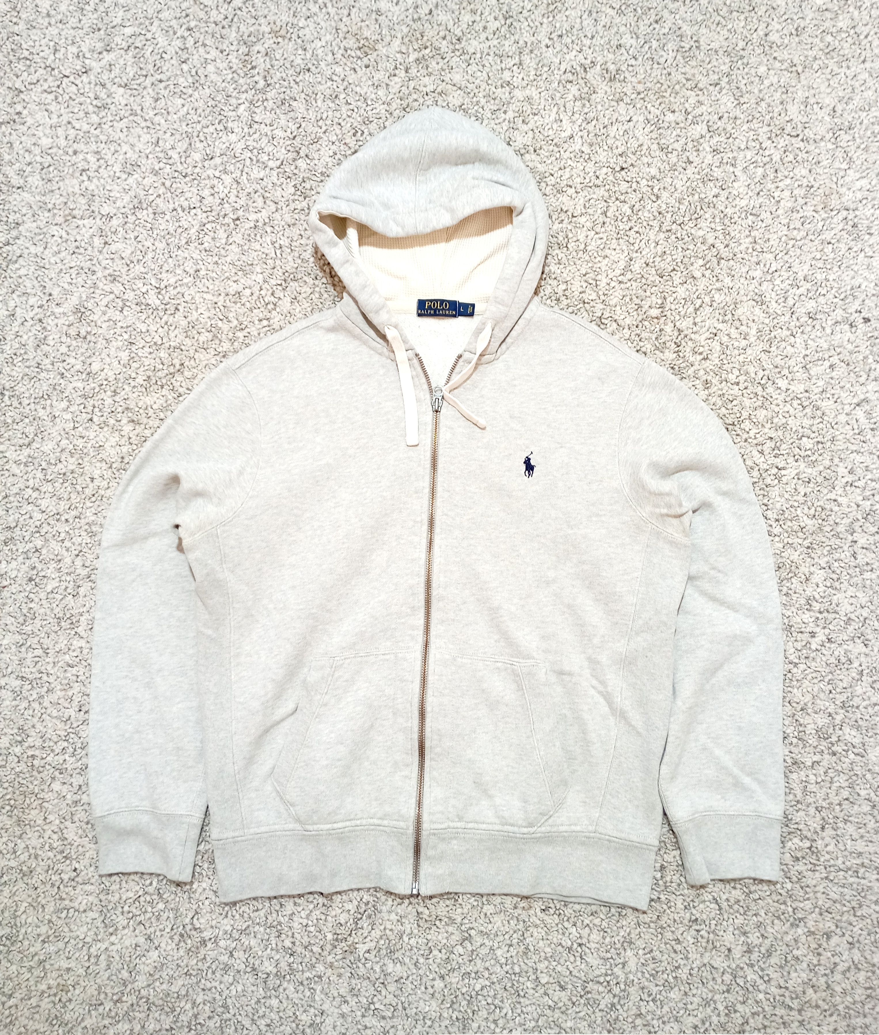 Polo Ralph Lauren Polo Ralph Lauren Grey Zip Up Hoodie Size US L / EU 52-54 / 3 - 2 Thumbnail