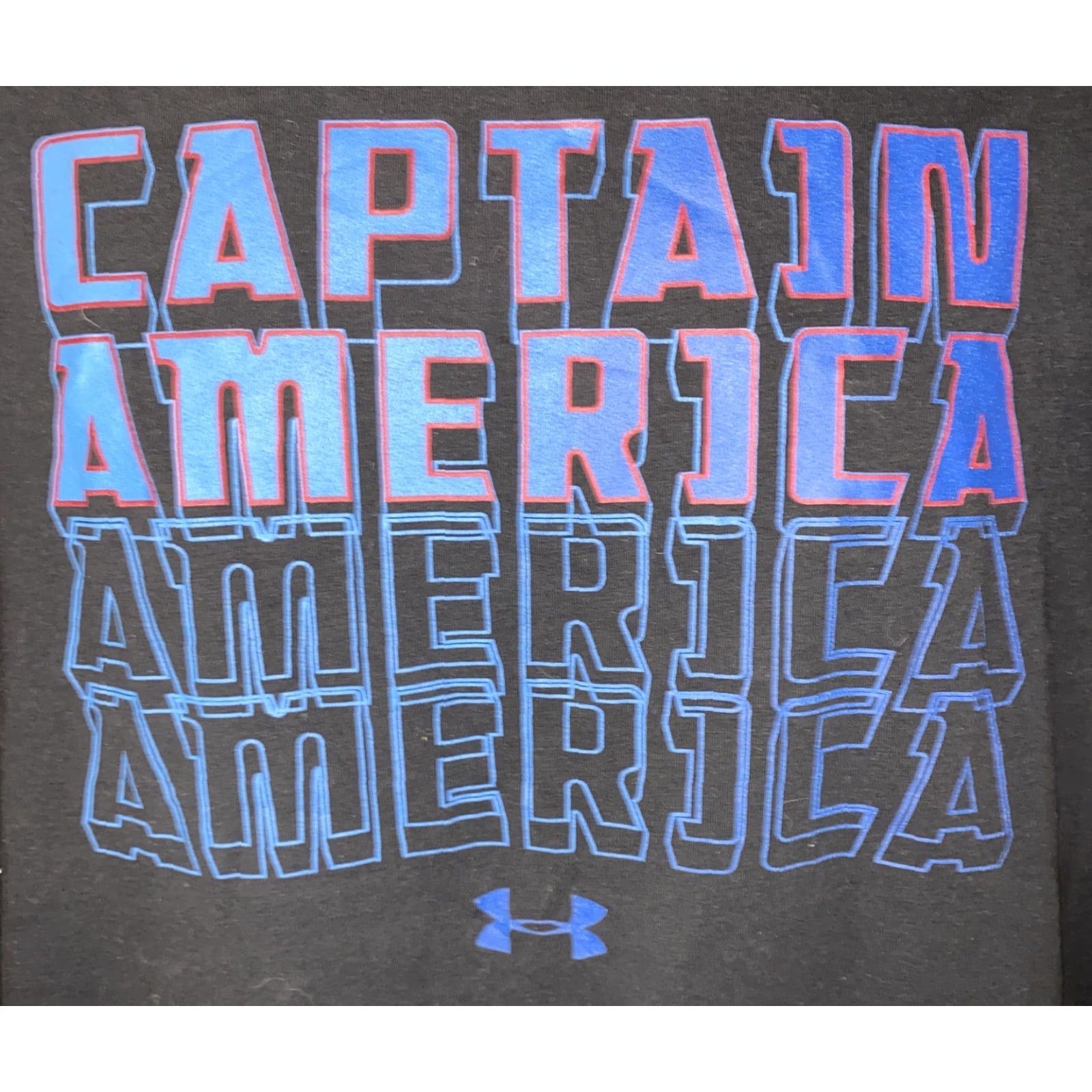 Under Armour Under Armour Captain America Mens Short Sleeve T Shirt Size M Black Blue Marvel Shirt Mens Graphic Tee Marvel Captain America Size US M / EU 48-50 / 2 - 2 Thumbnail