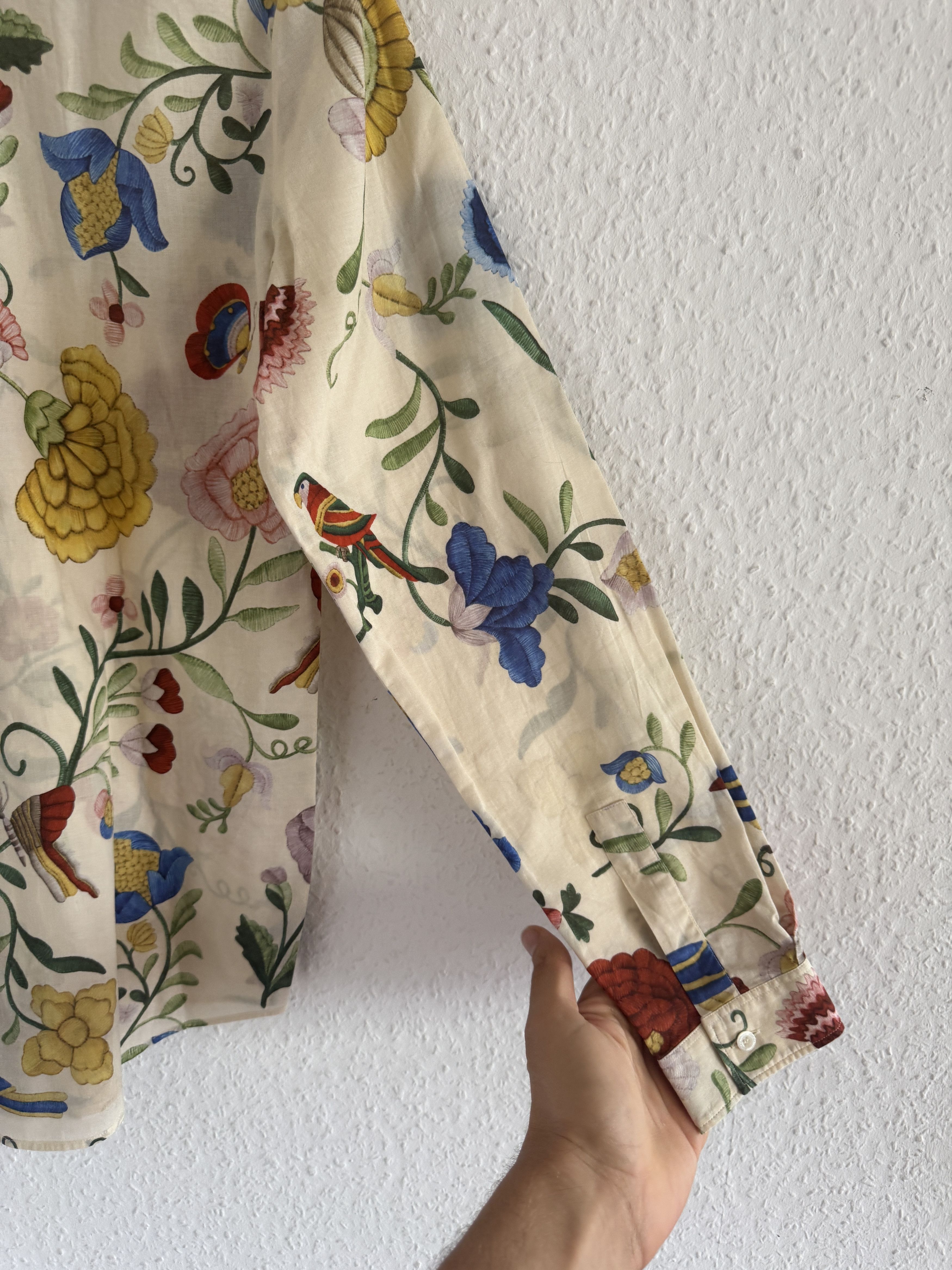 Gucci Duke Floral Button-Up Shirt Size US M / EU 48-50 / 2 - 17 Thumbnail