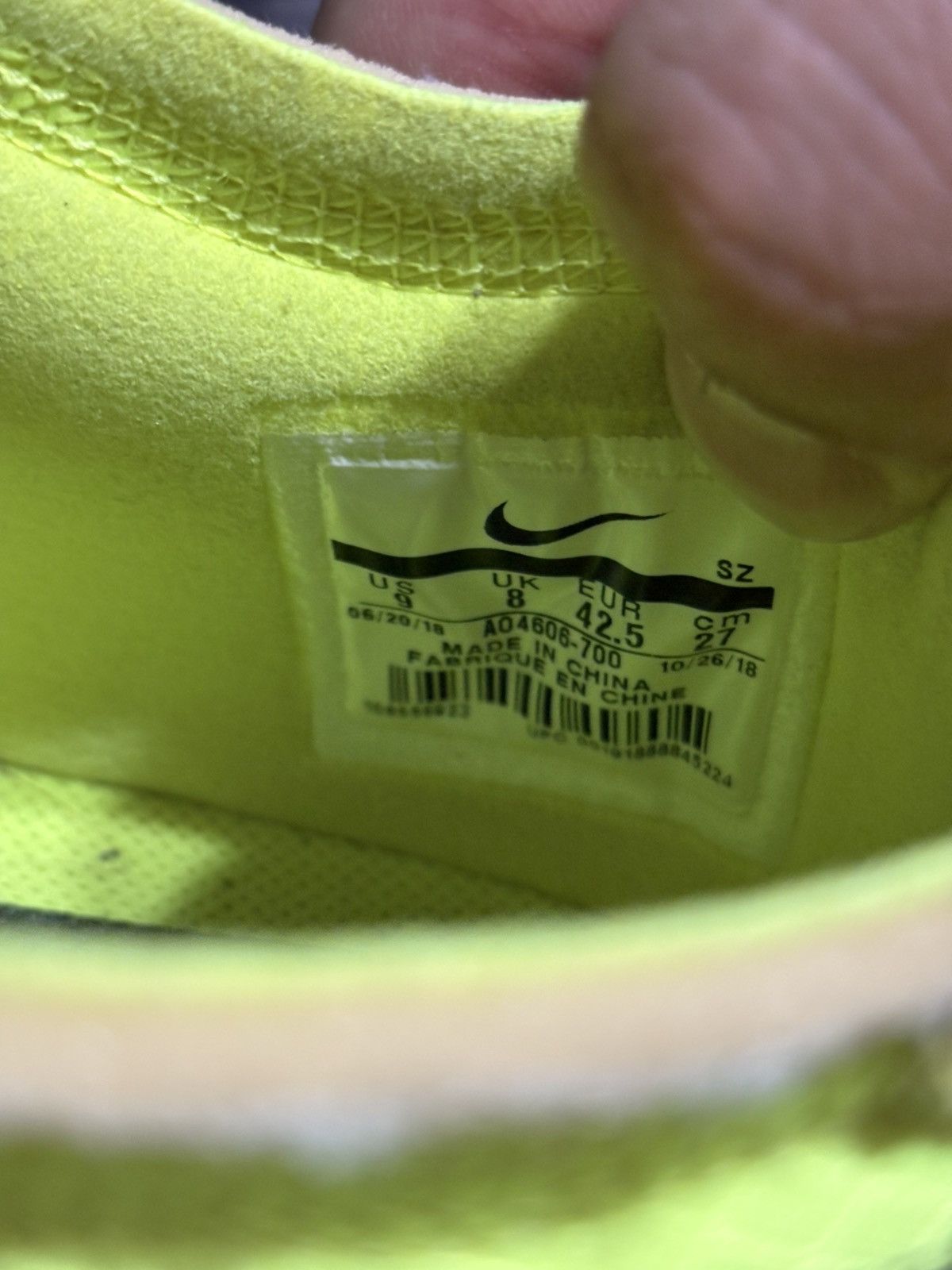 Nike × Off-White Off-White Air Force 1 Volt Size US 9 / EU 42 - 9 Thumbnail