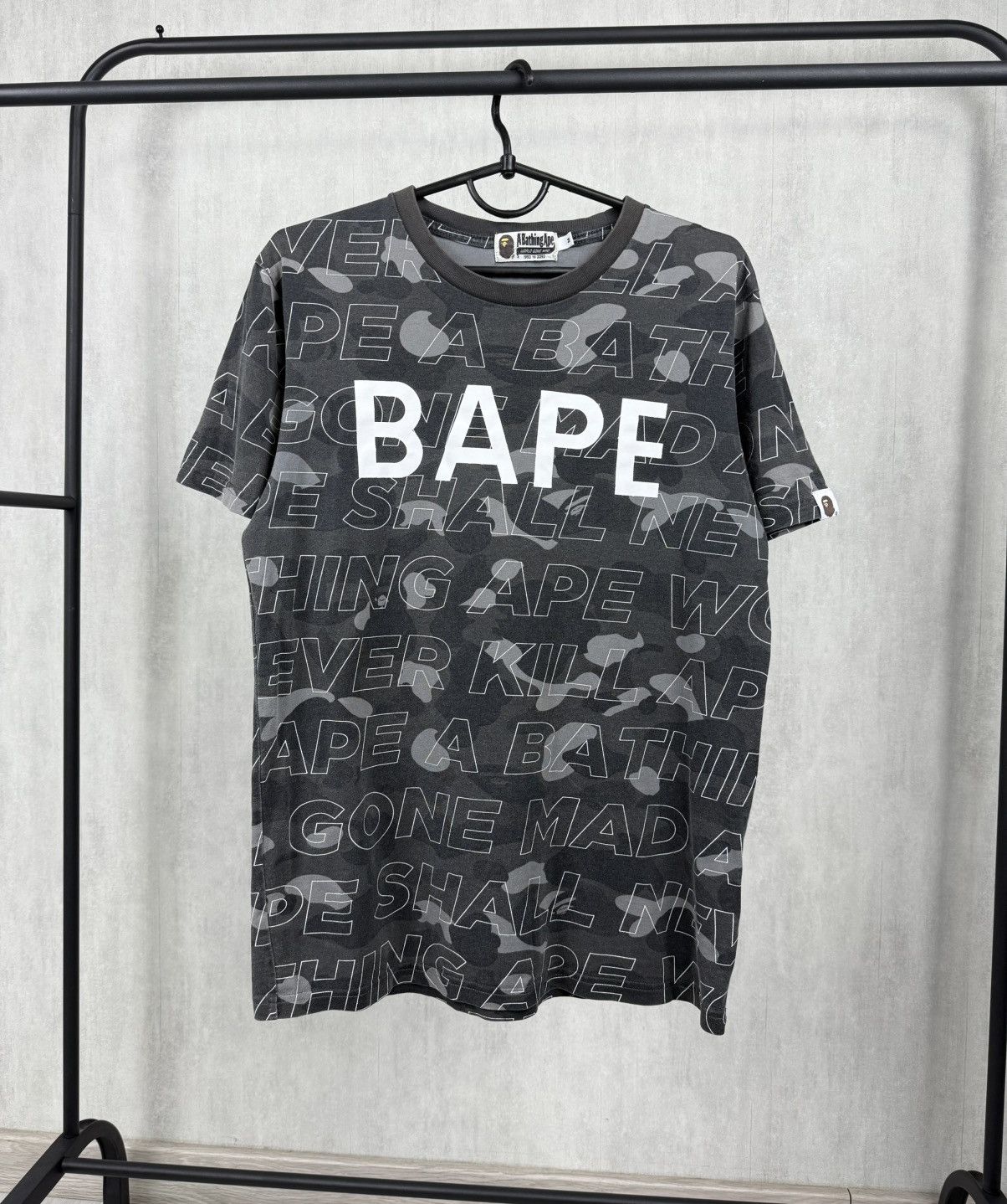 Bape A Bathing Ape Bape Men’s Multi Logo T-Shirt Size M Size US M / EU 48-50 / 2 - 1 Thumbnail