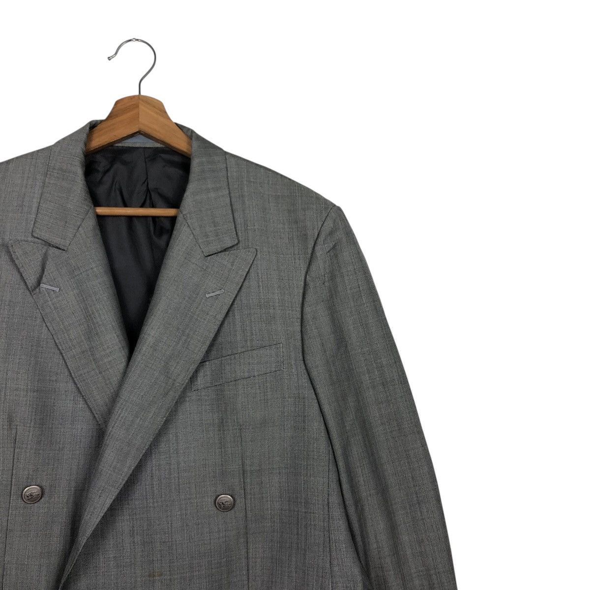 Burberry 📌Rich Grey Vintage Double Breast Chore Jacket Burberry Size US M / EU 48-50 / 2 - 7 Thumbnail
