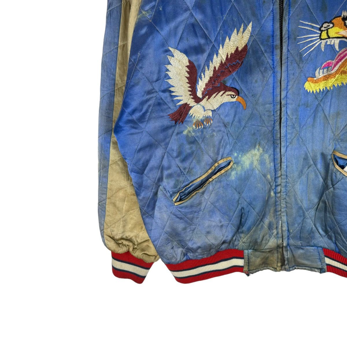 Vintage 🌟50s UNION MADE WHITEHEAD EAGLES SUKAJAN REVERSIBLE JACKET Size US M / EU 48-50 / 2 - 5 Thumbnail