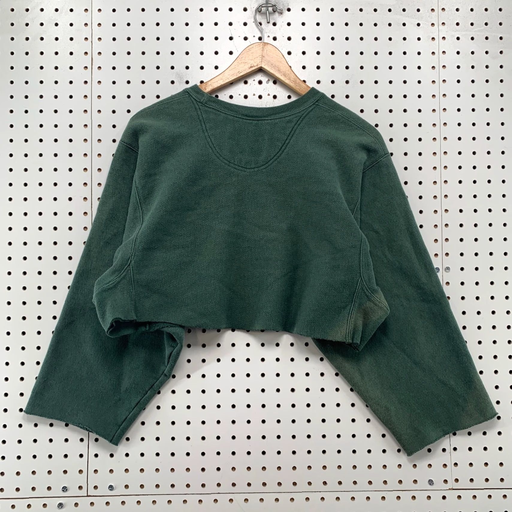 Champion VINTAGE Champion Reverse Weave Sweatshirt Small Green West 1923 Cropped Chopped Mens Sweatshirt Green 1920s Size US S / EU 44-46 / 1 - 3 Thumbnail